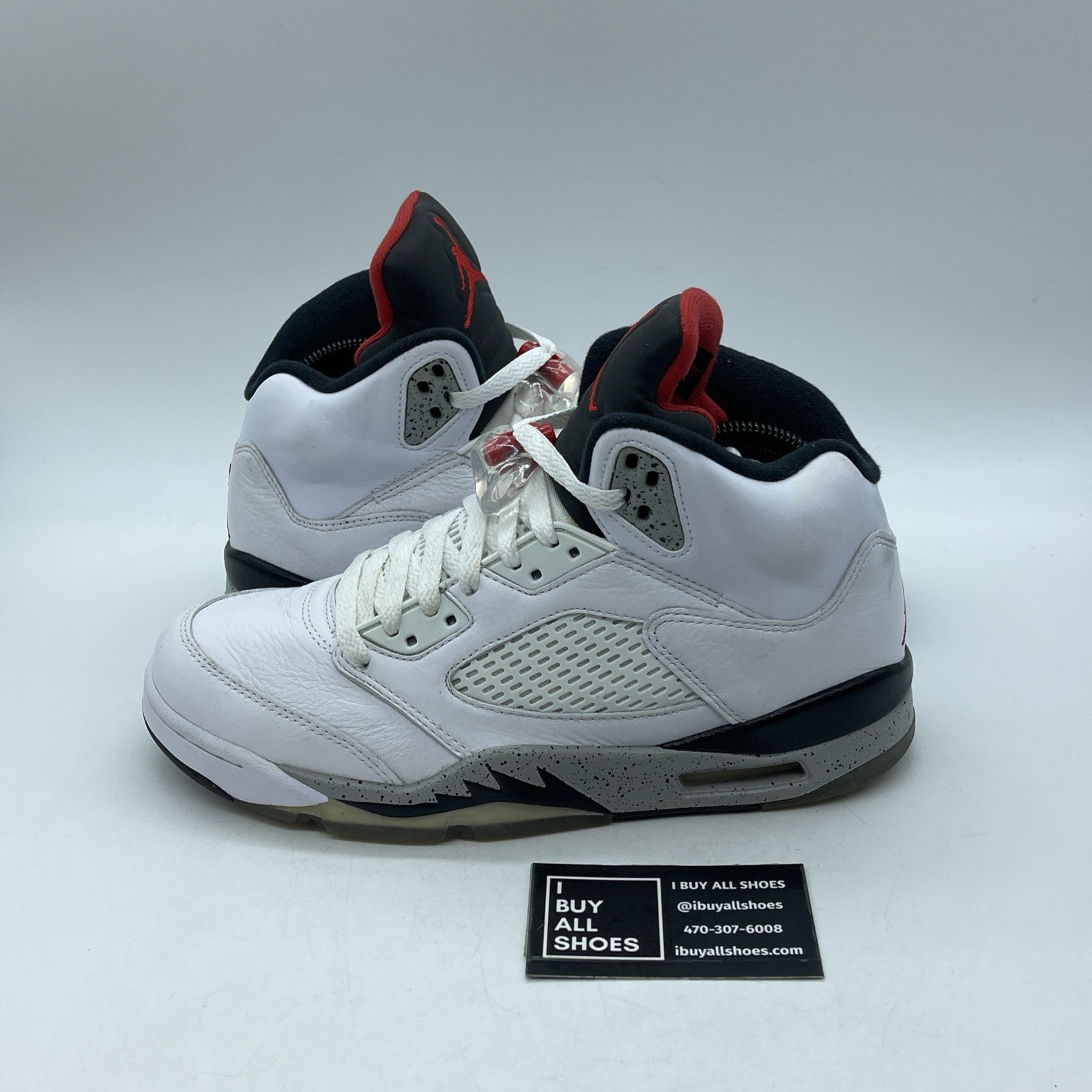 Size 8 - Air Jordan 5 Retro White Cement (136027-104)