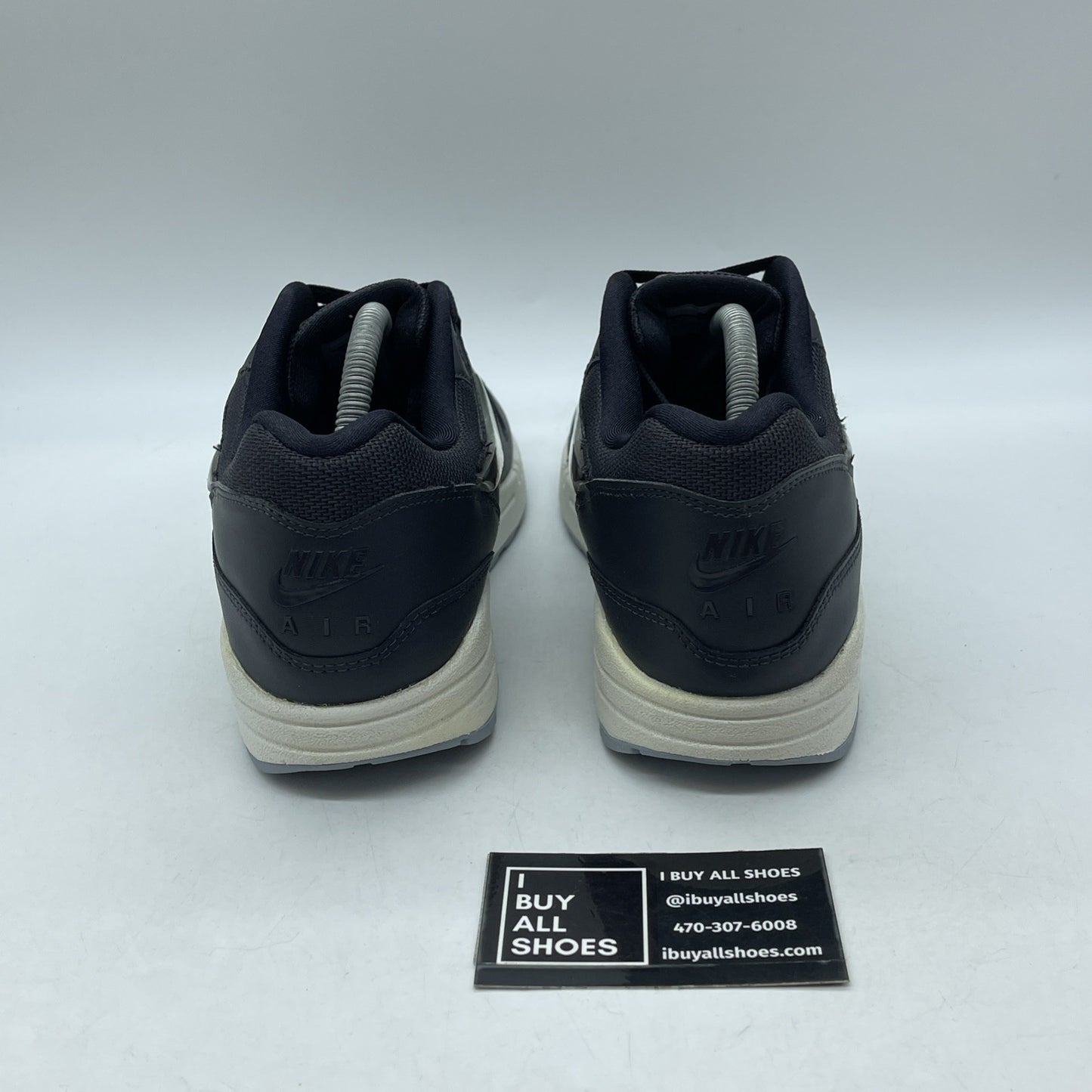 Size 10.5W - Nike Air Max 1 Jelly Jewel Black Leather (AT5248-001)