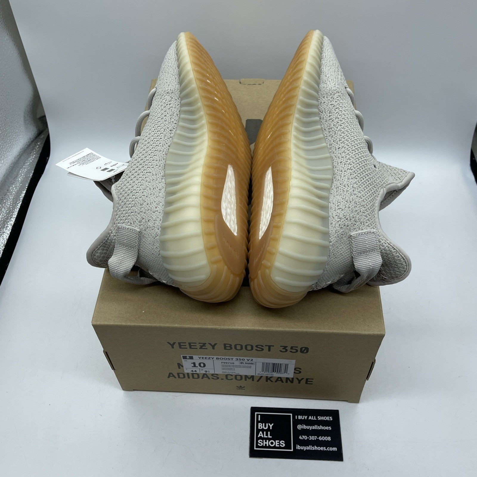 Size 10 - adidas Yeezy Boost 350 V2 Low Sesame Suede (F99710)