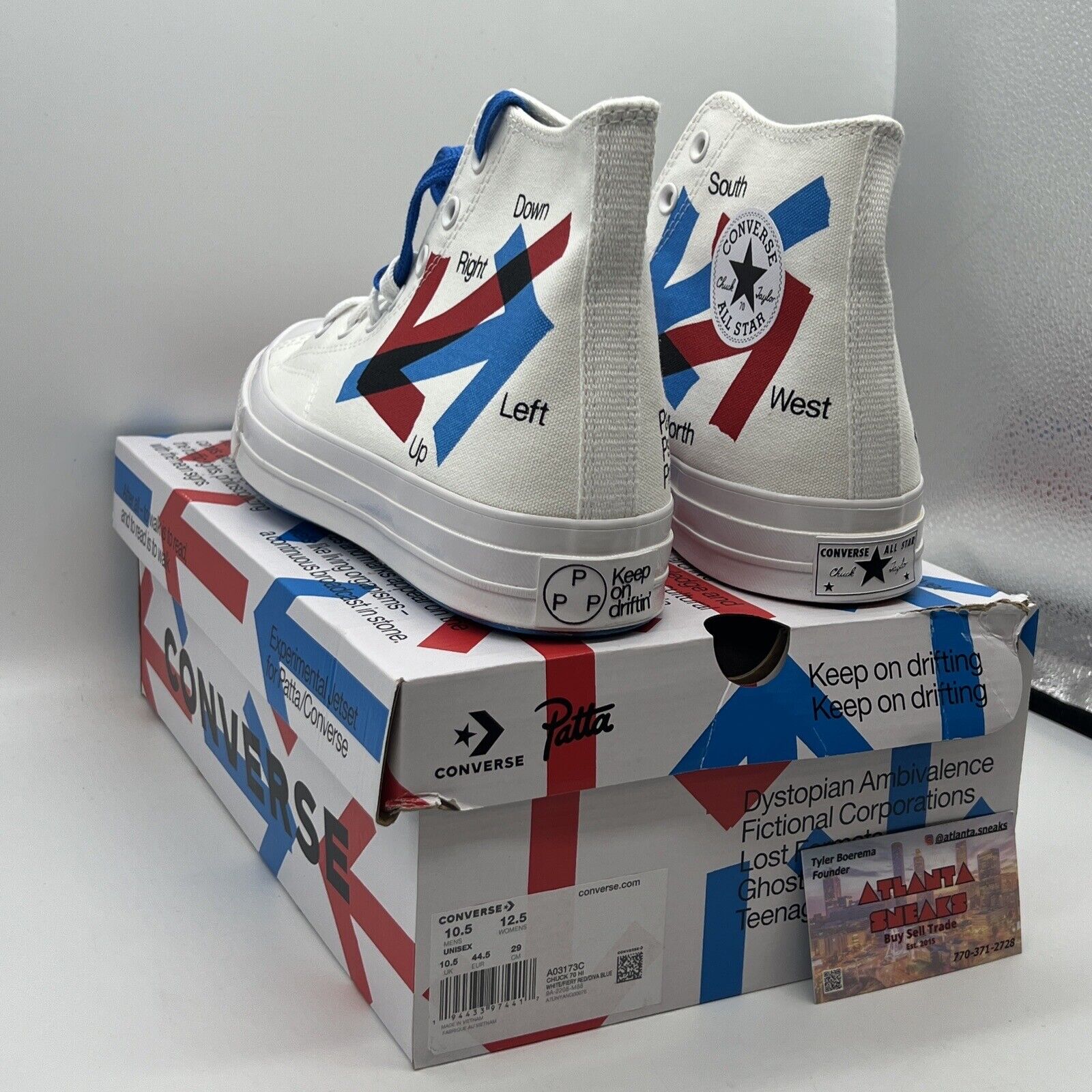 Size 10.5 - Converse Chuck 70 High x Patta x Experimental Jetset Patta Brand New