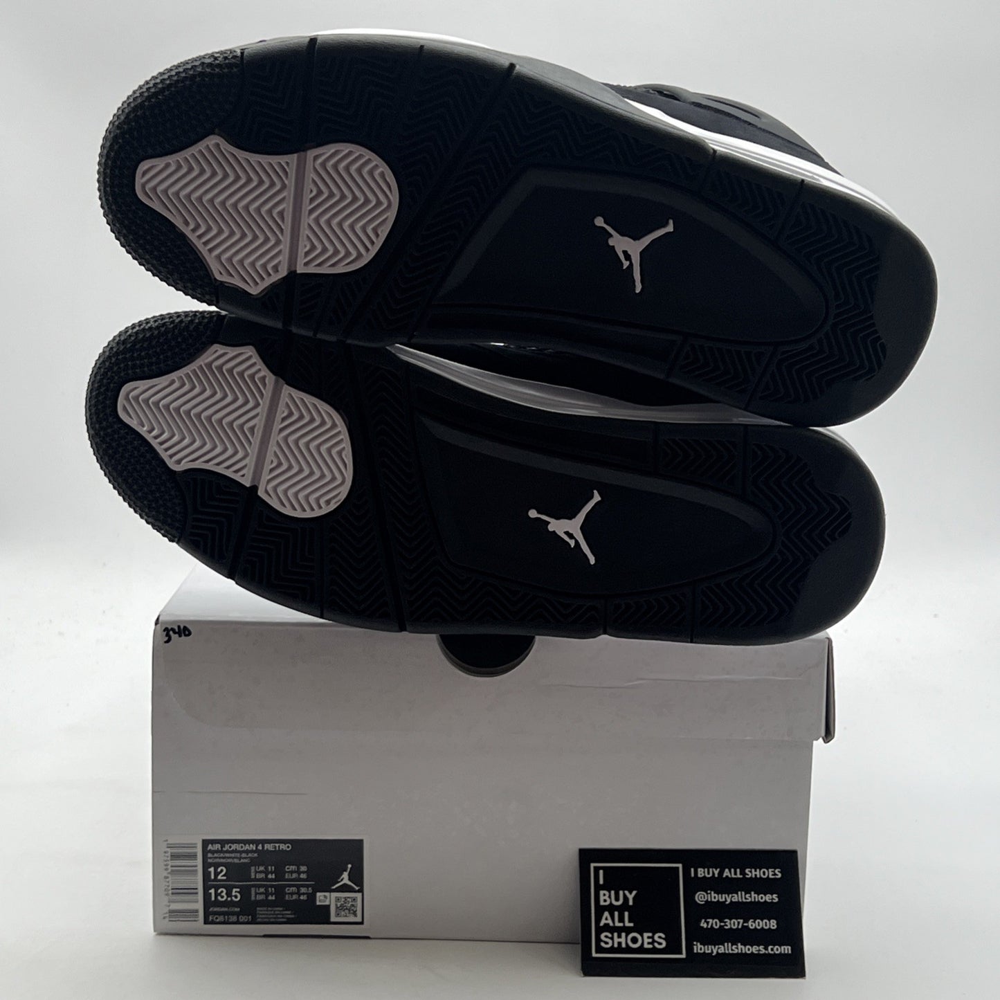 Size 12 - Air Jordan 4 Retro White Thunder (FQ8138-001)