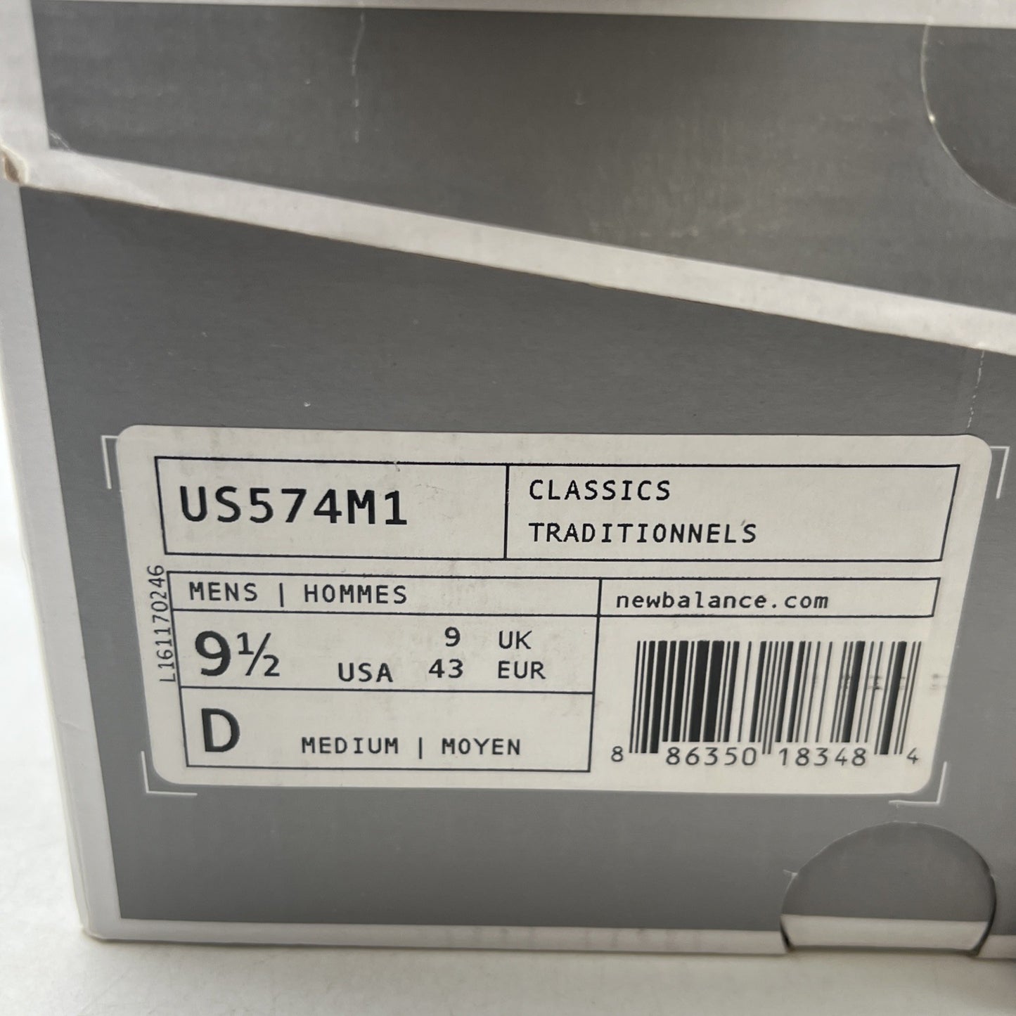 Size 9.5 - New Balance NB1 574 Blue Aqua (US574M1)