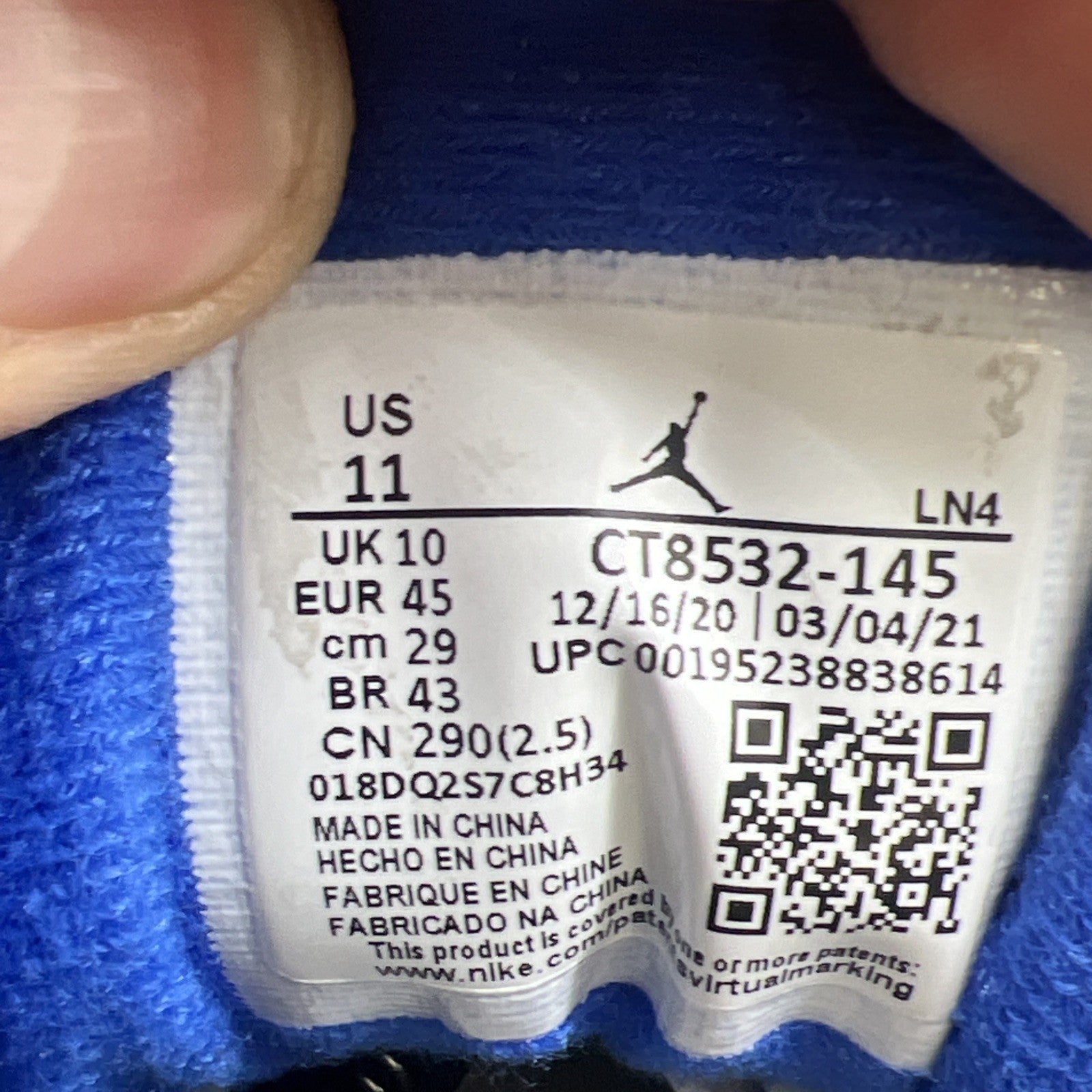 Size 11 - Air Jordan 3 Retro Mid Racer Blue (CT8532-145)
