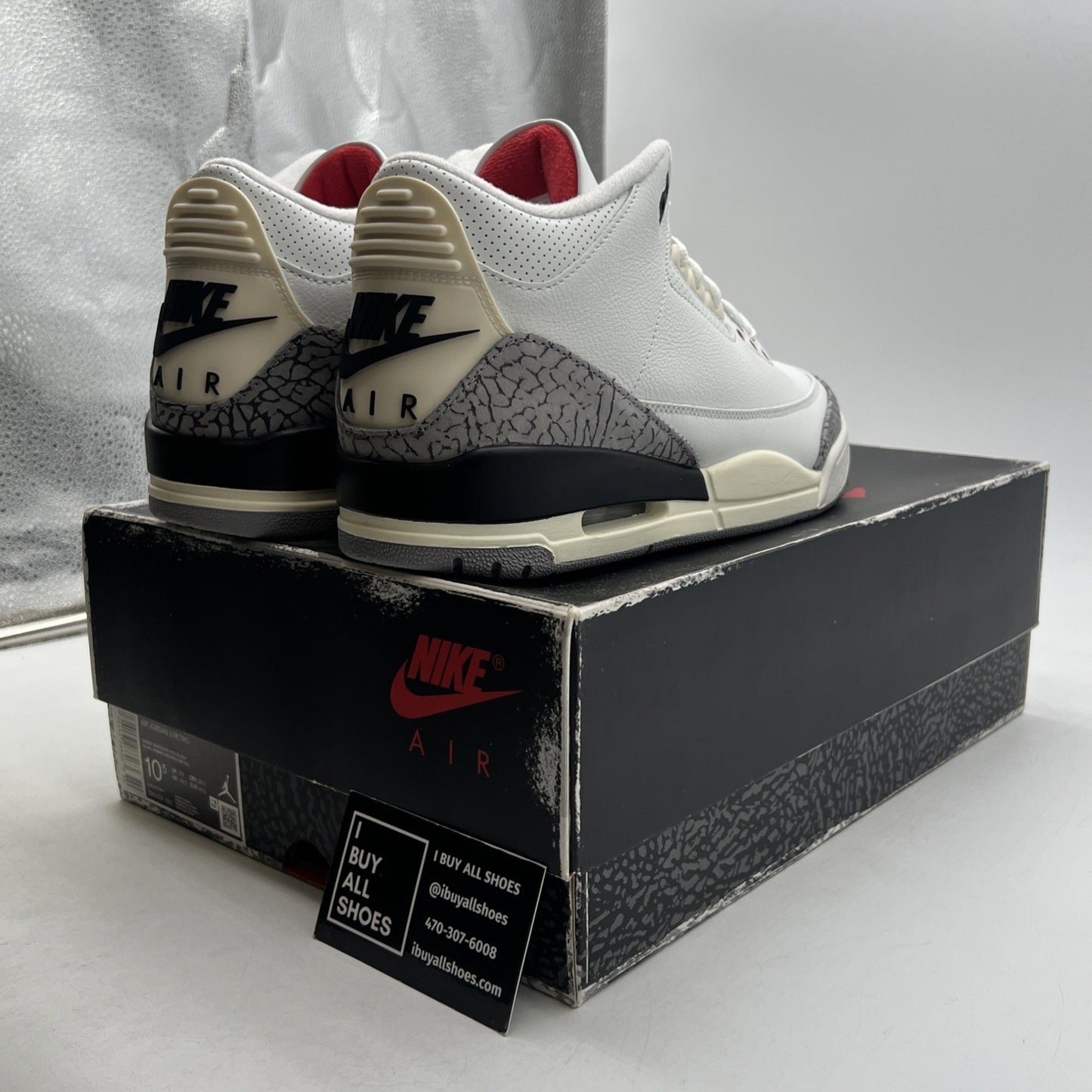 Size 10.5 - Air Jordan 3 Retro  White Cement Reimagined (DN3707-100)