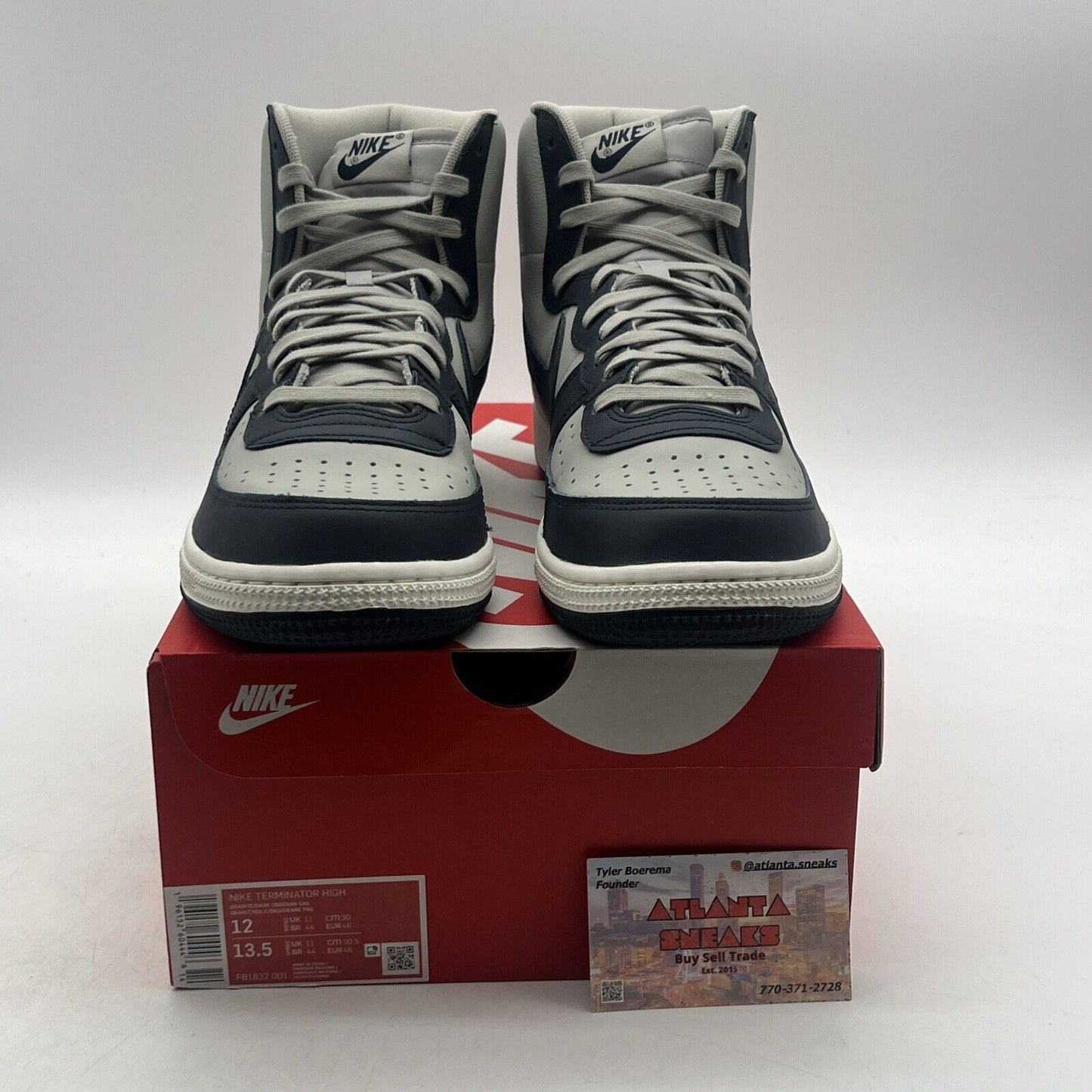 Size 12 - Nike Terminator High Georgetown Grey Navy (FB1832-001)