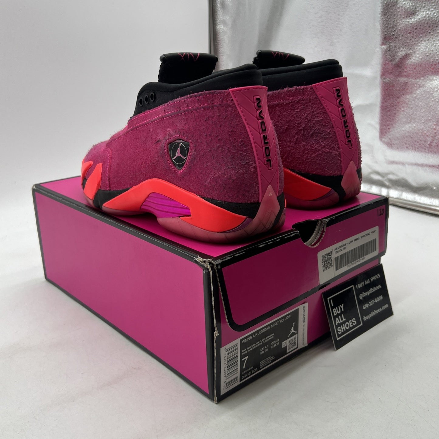 Size 7 - Air Jordan 14 Retro Low Shocking Pink W (DH4121-600)