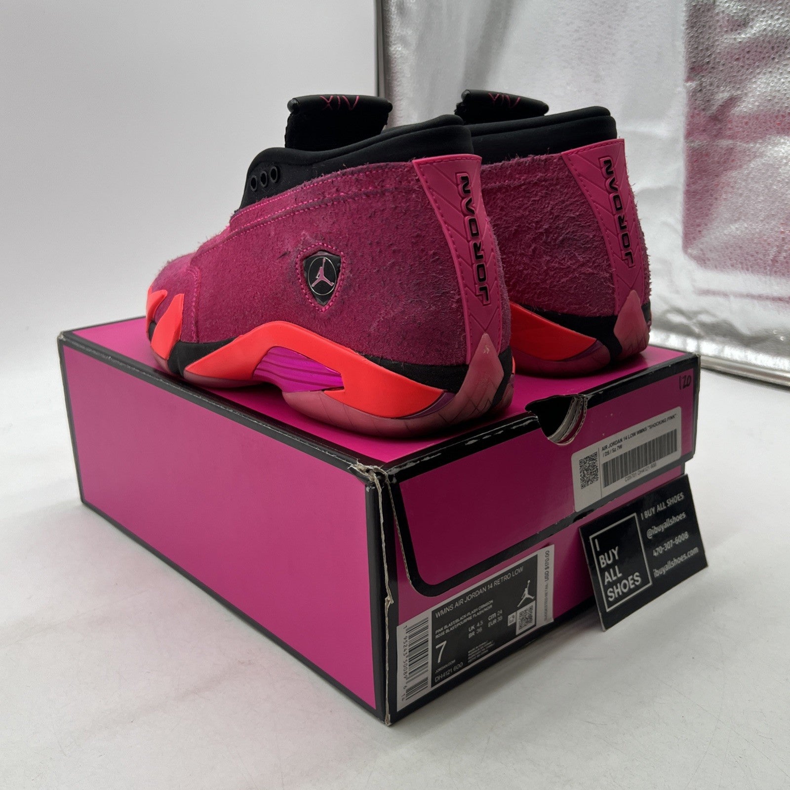 Size 7 - Air Jordan 14 Retro Low Shocking Pink W (DH4121-600)
