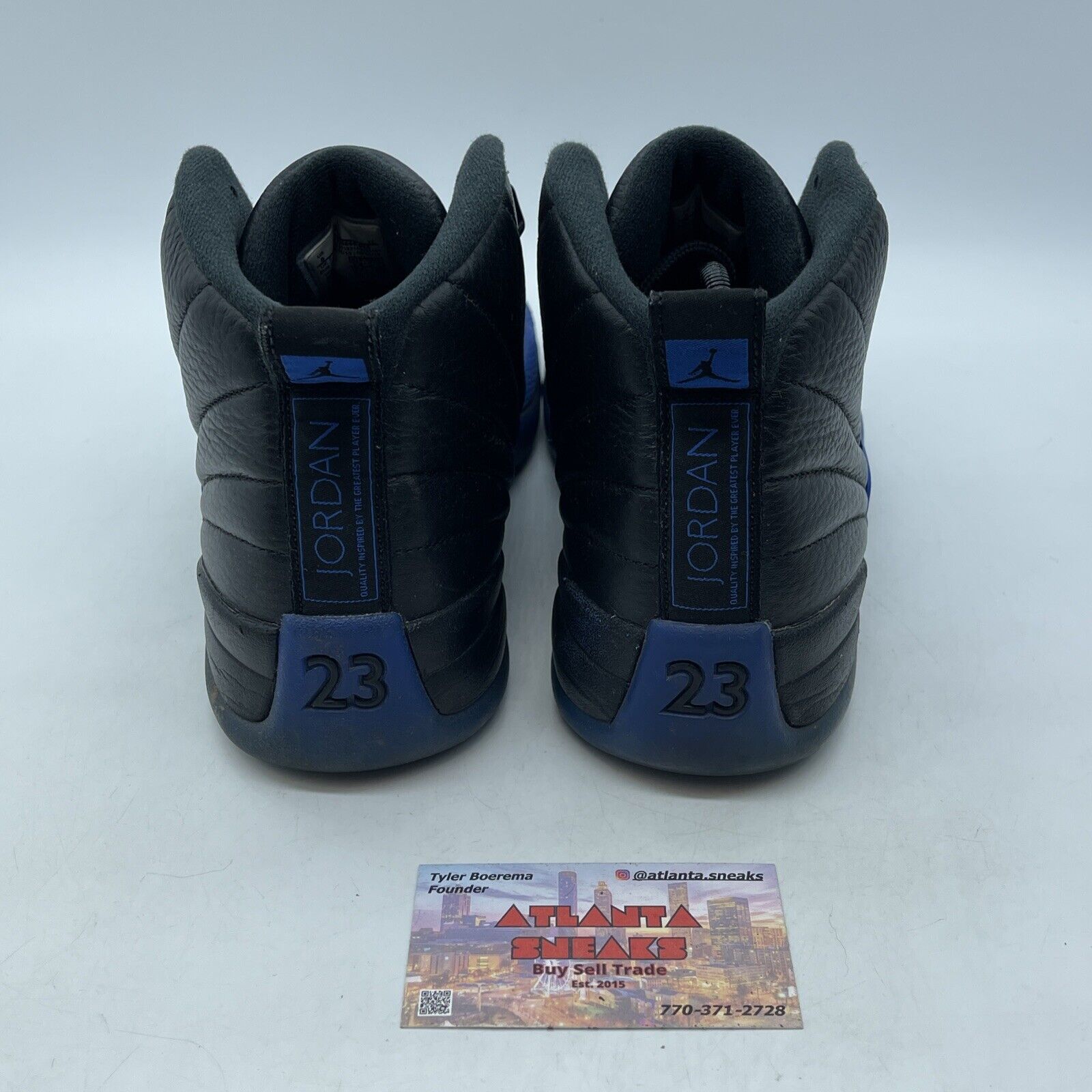 Size 8 - Air Jordan 12 Retro Game Royal Black Blue Suede Leather (130690-014)