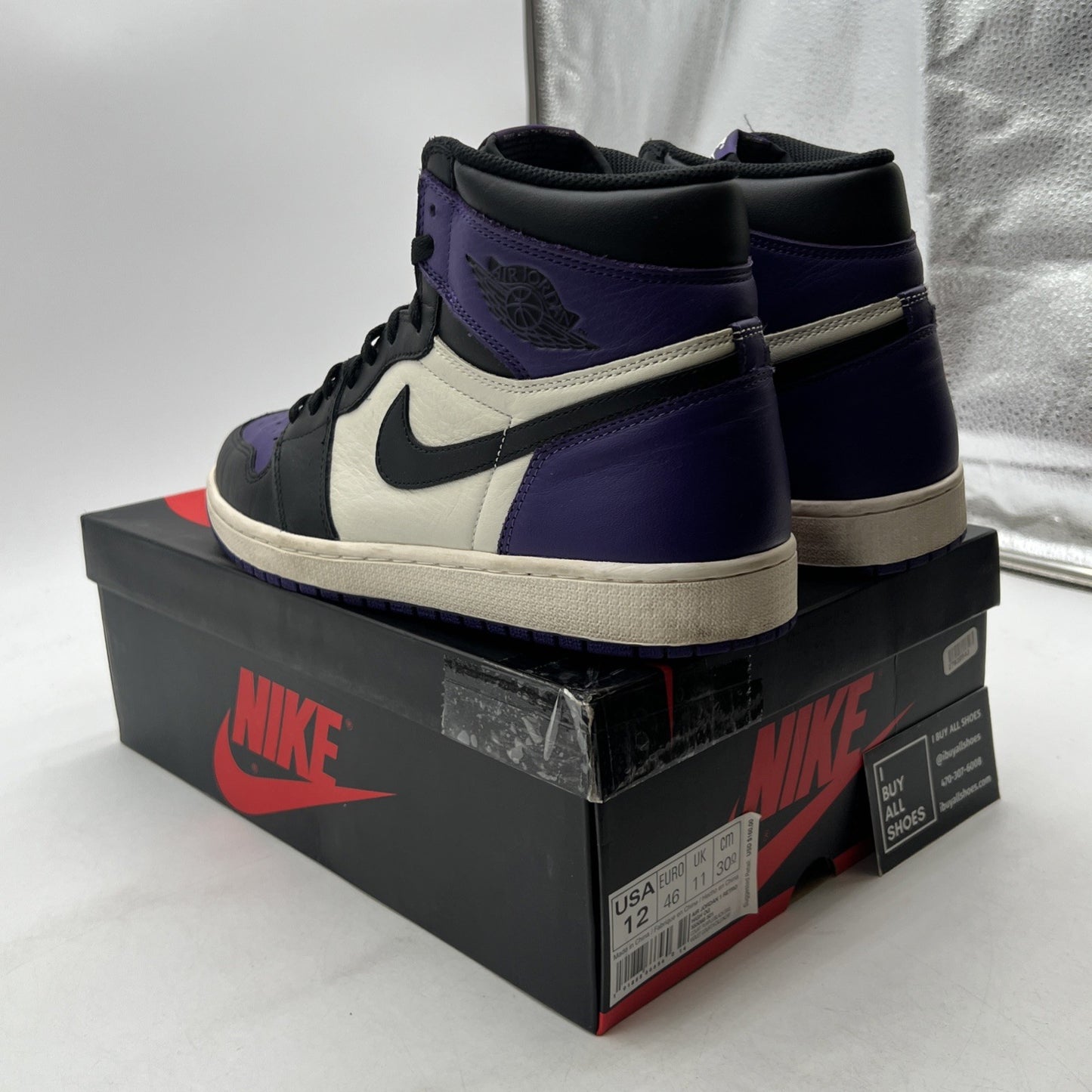 Size 12 - Air Jordan 1 Retro OG High Court Purple (555088-501)