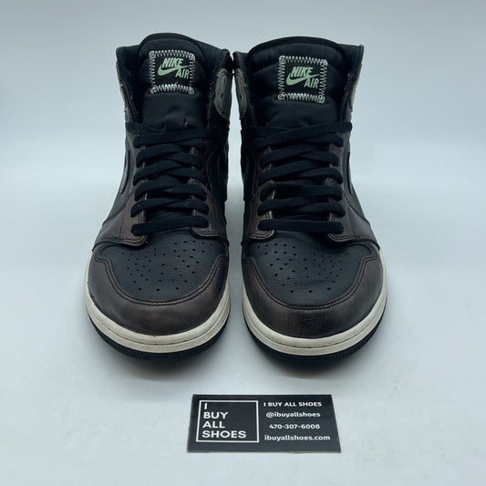 Size 12 - Air Jordan 1 Retro OG High Patina Grey Black Suede (555088-033)