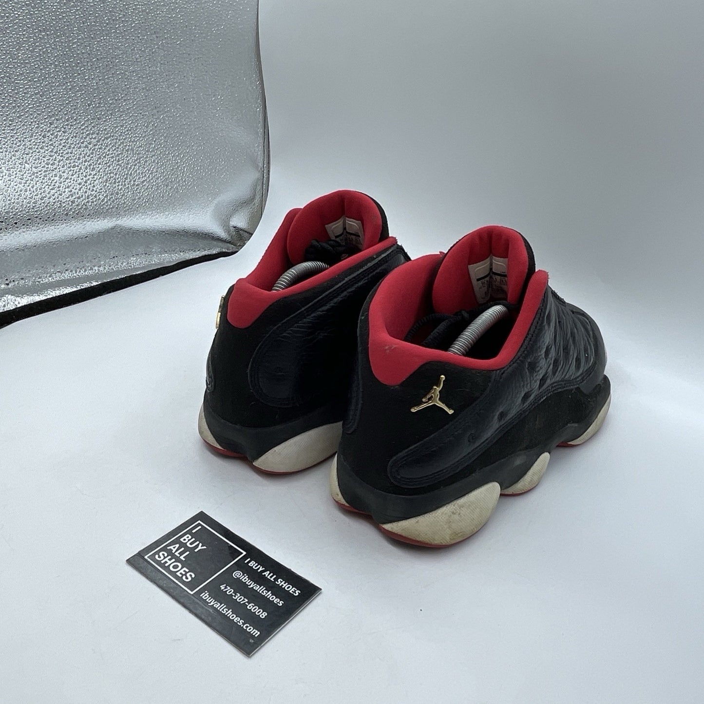 Size 10.5 - Air Jordan 13 Retro Low Bred Black (310810-027)