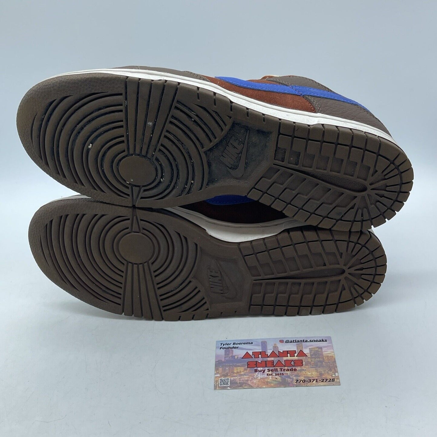 Size 8.5 - Nike Dunk Premium Low Mars Stone Blue Brown Suede Leather -DR9704-200