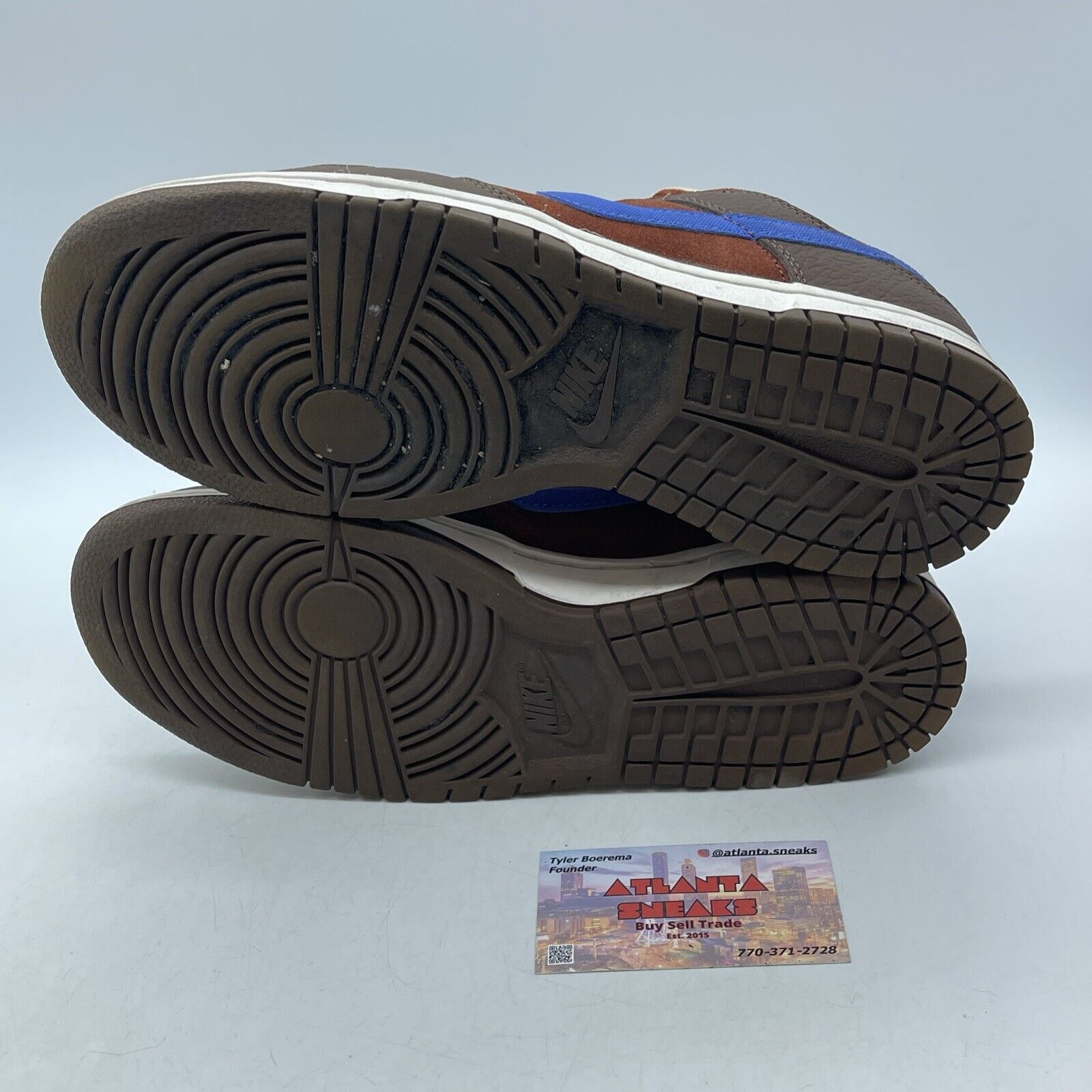 Size 8.5 - Nike Dunk Premium Low Mars Stone Blue Brown Suede Leather -DR9704-200