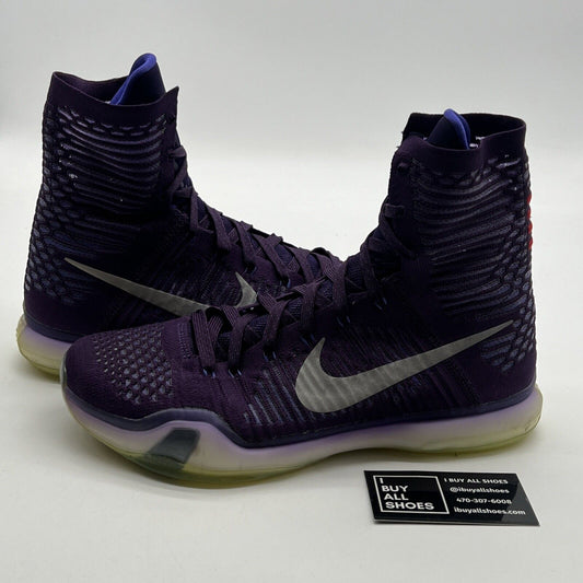 Size 10 - Nike Kobe 10 Elite Team Purple Red (718763-505)