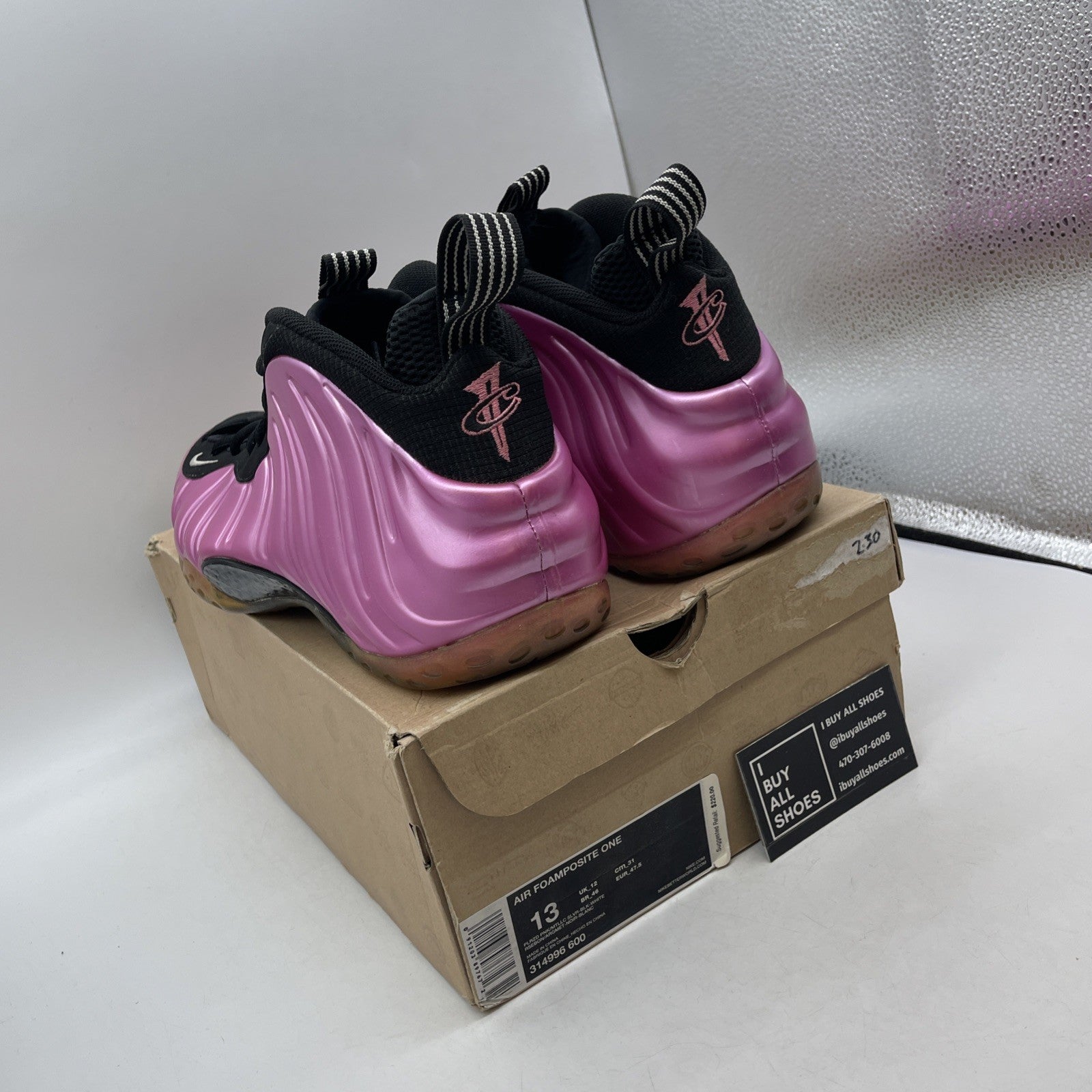 Size 13 - Nike Air Foamposite One Pearlized Pink (314996-600)