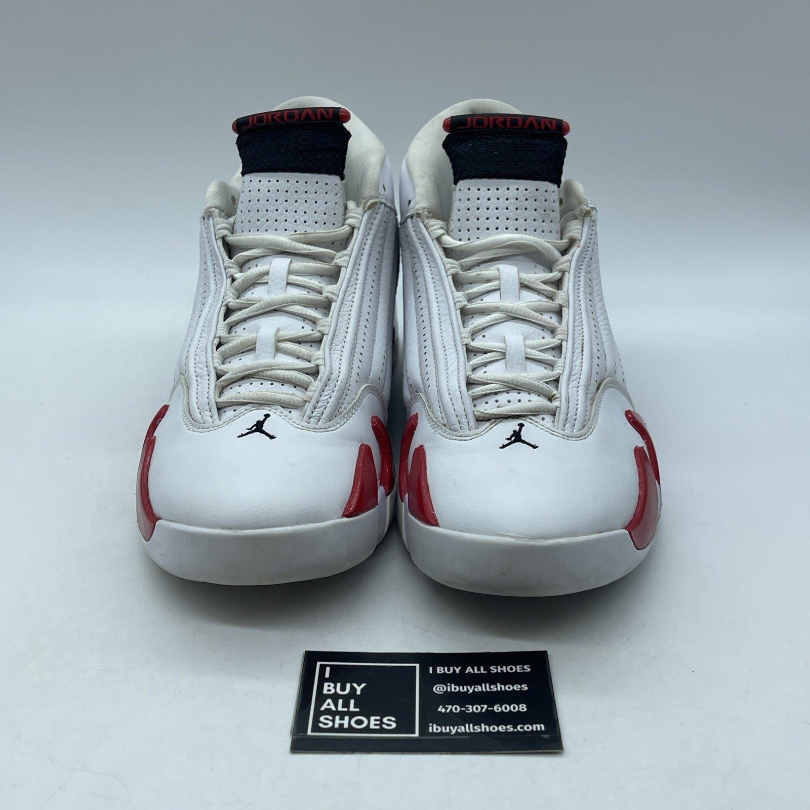Size 10.5 - Air Jordan 14 Retro 2019 Candy Cane Red White Suede (487471-100)