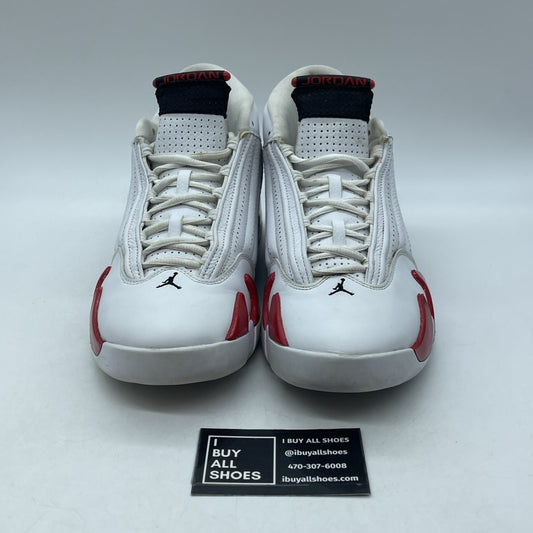 Size 10.5 - Air Jordan 14 Retro 2019 Candy Cane Red White Suede (487471-100)