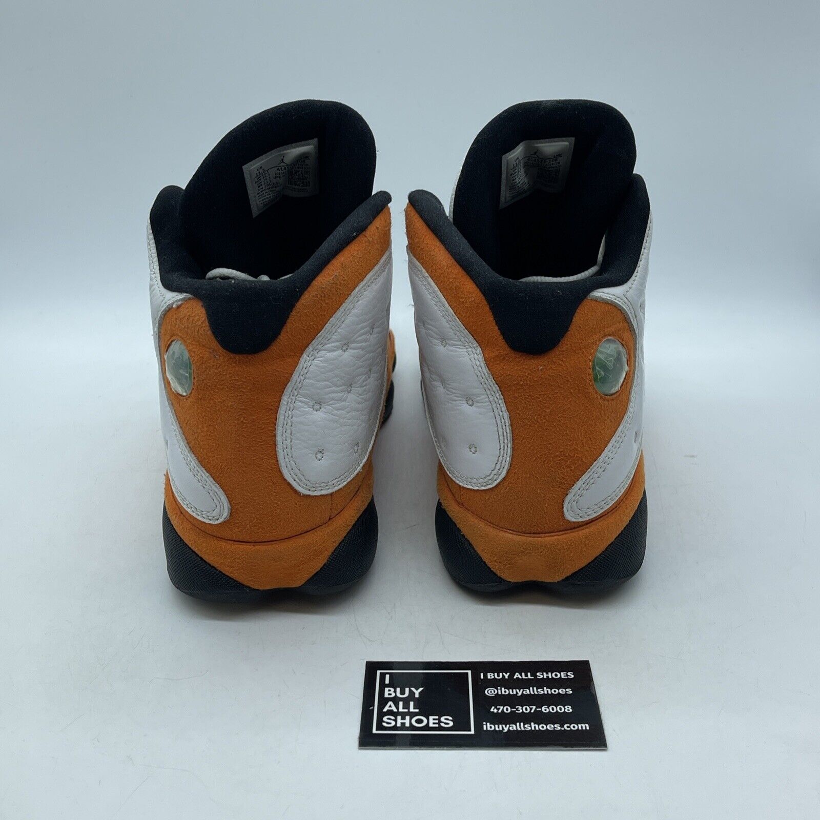 Size 11.5 - Air Jordan 13 Retro Starfish Orange White Suede Leather (414571-108)