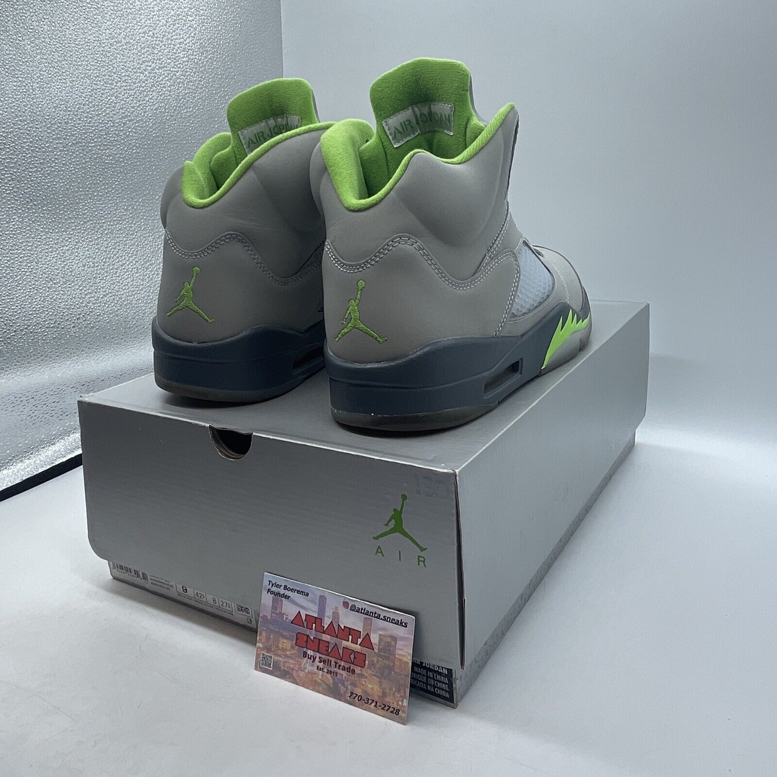 Size 9 - Jordan 5 Retro Green Bean Grey White (DM9014-003)