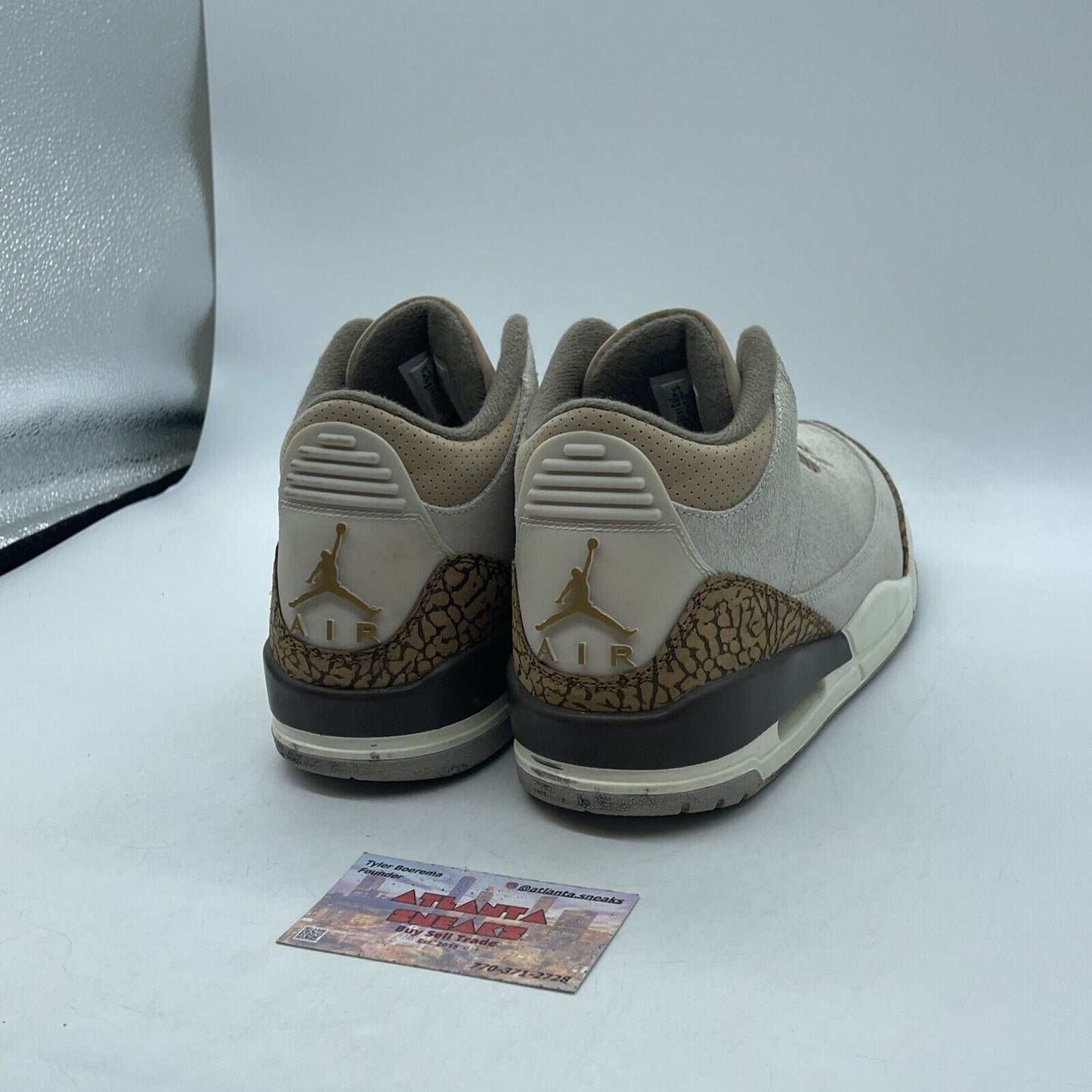 Size 8.5 - Jordan 3 Retro Low Palomino Brown Suede White Leather (CT8532-102)