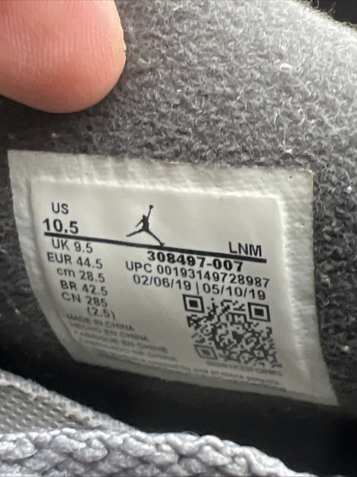 Size 10.5 - Air Jordan 4 Retro Low Cool Grey (308497-007)