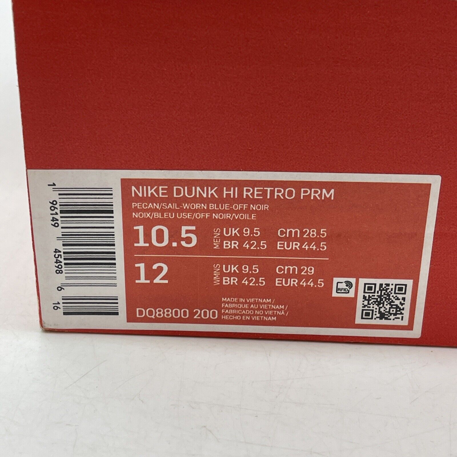Size 10.5 - Nike Dunk Vintage High Certified Fresh - Pecan White (DQ8800-200)