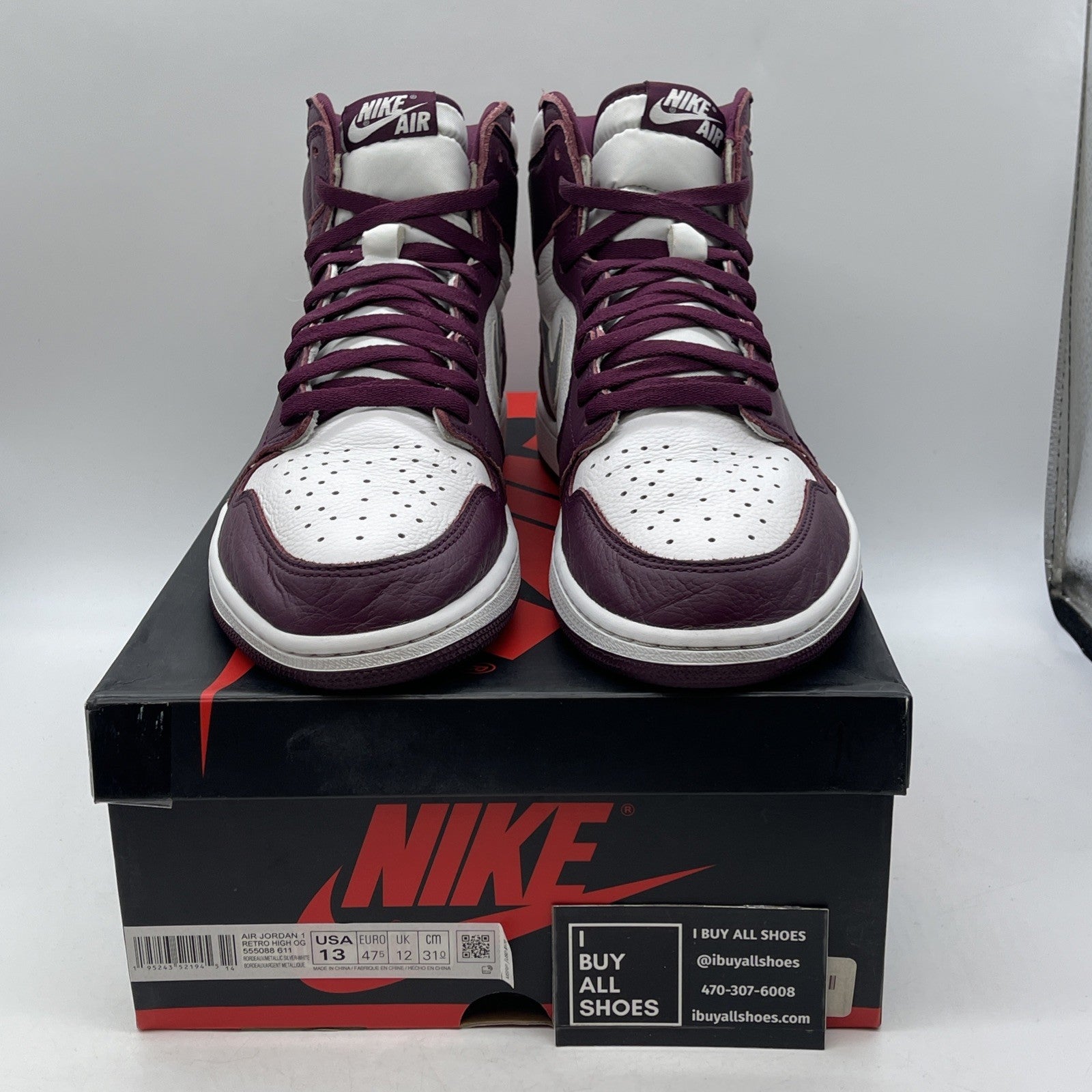 Size 13 - Air Jordan 1 Retro High OG Bordeaux (555088-611)