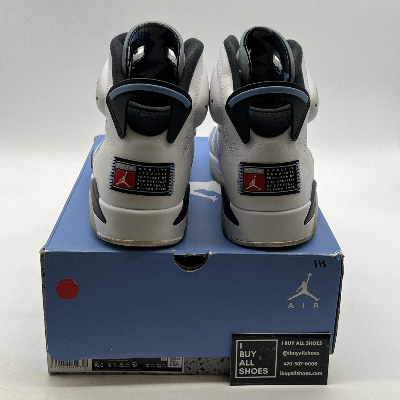 Size 10.5 - Air Jordan 6 Retro Mid UNC Home (CT8529-410)