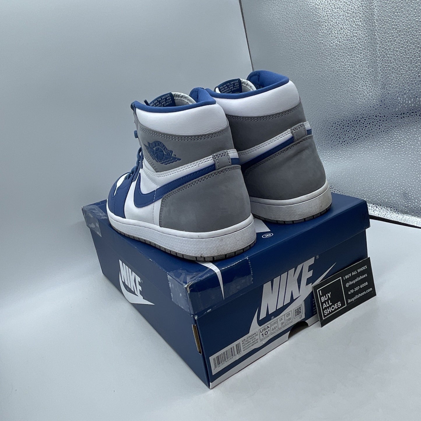Size 10.5 - Air Jordan 1 Retro OG High True Blue (DZ5485-410)