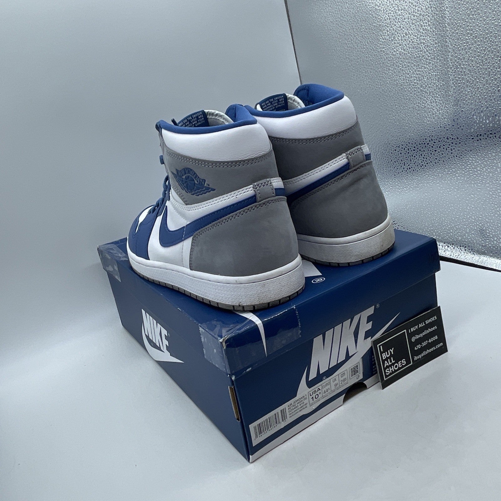 Size 10.5 - Air Jordan 1 Retro OG High True Blue (DZ5485-410)