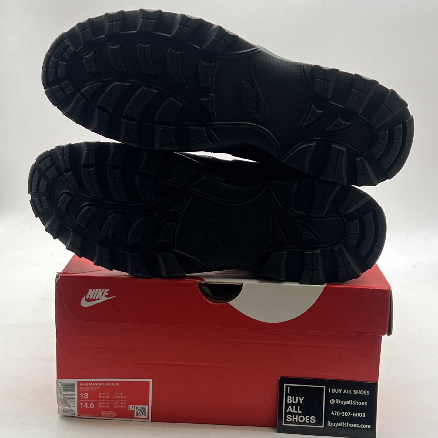 Size 13 - Nike Manoa Leather Black (454350-003)