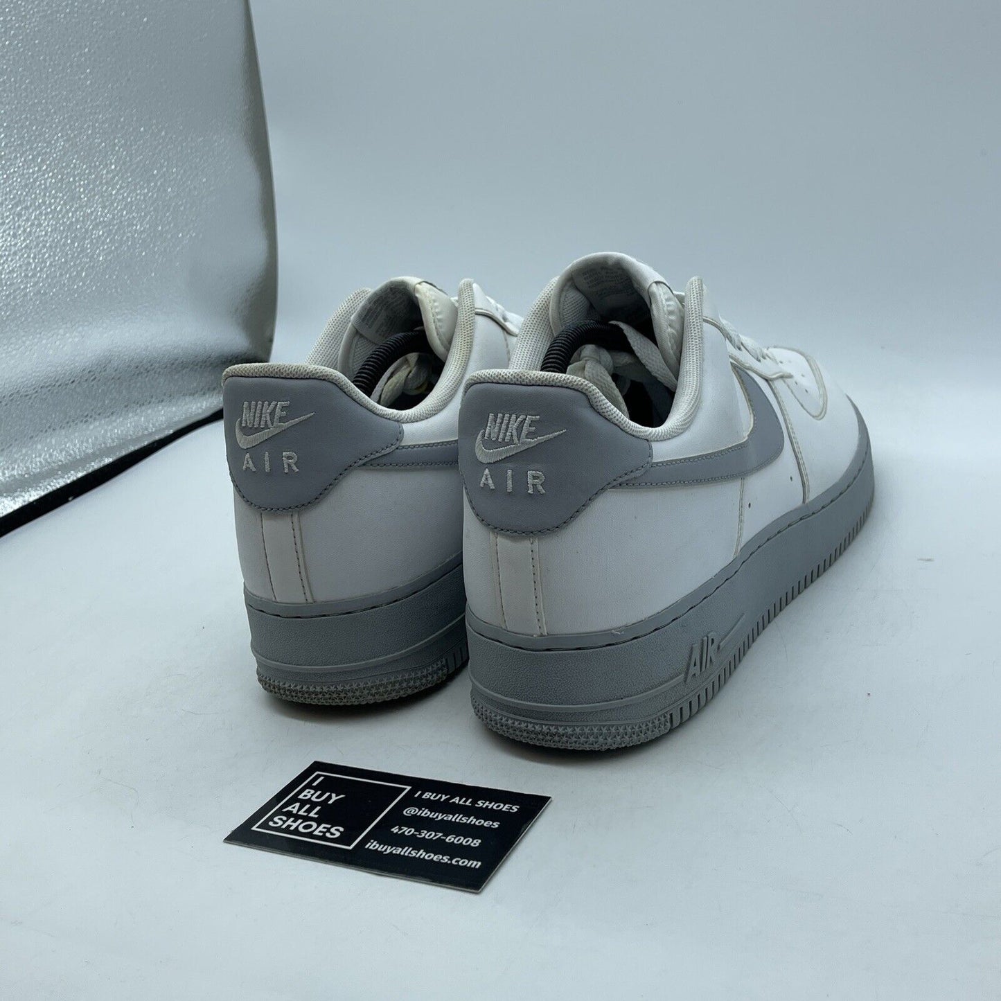 Size 12 - Nike Air Force 1 '07 White Grey Sole Suede Leather (CK7663-104)