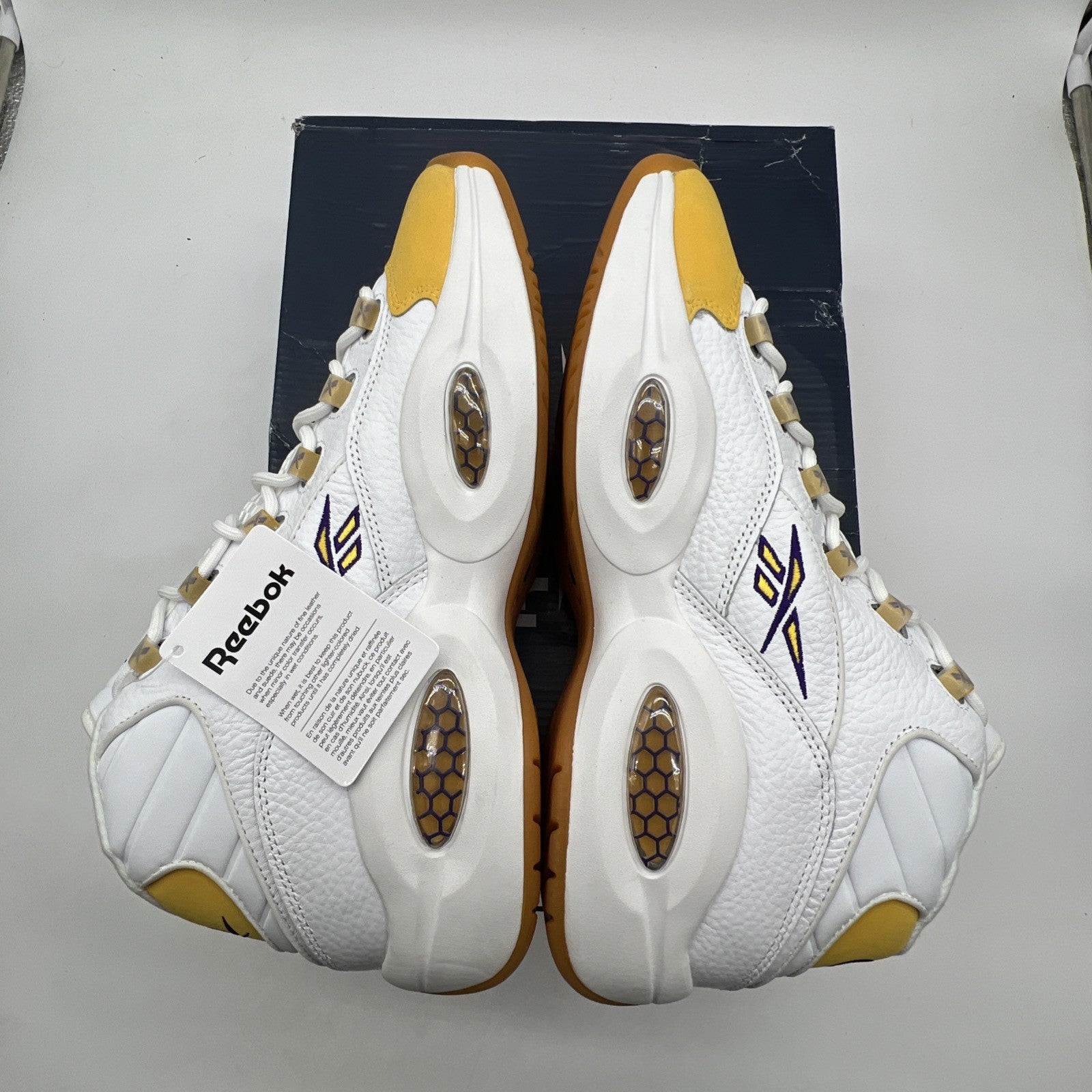 Size 11.5 - Reebok Question Mid Yellow Toe (FX4278)