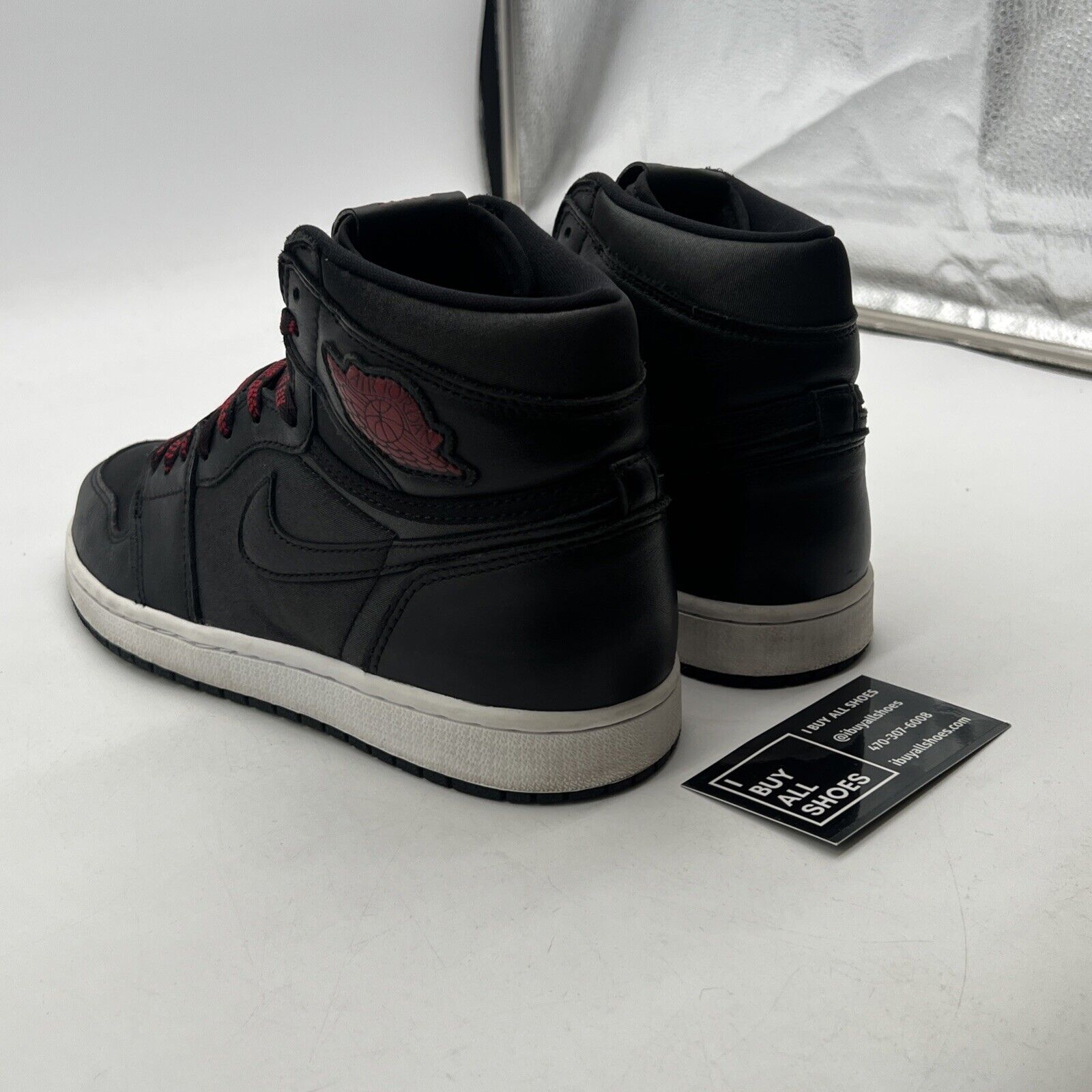 Size 8 - Air Jordan 1 Retro OG High Black Gym Red (555088-060)