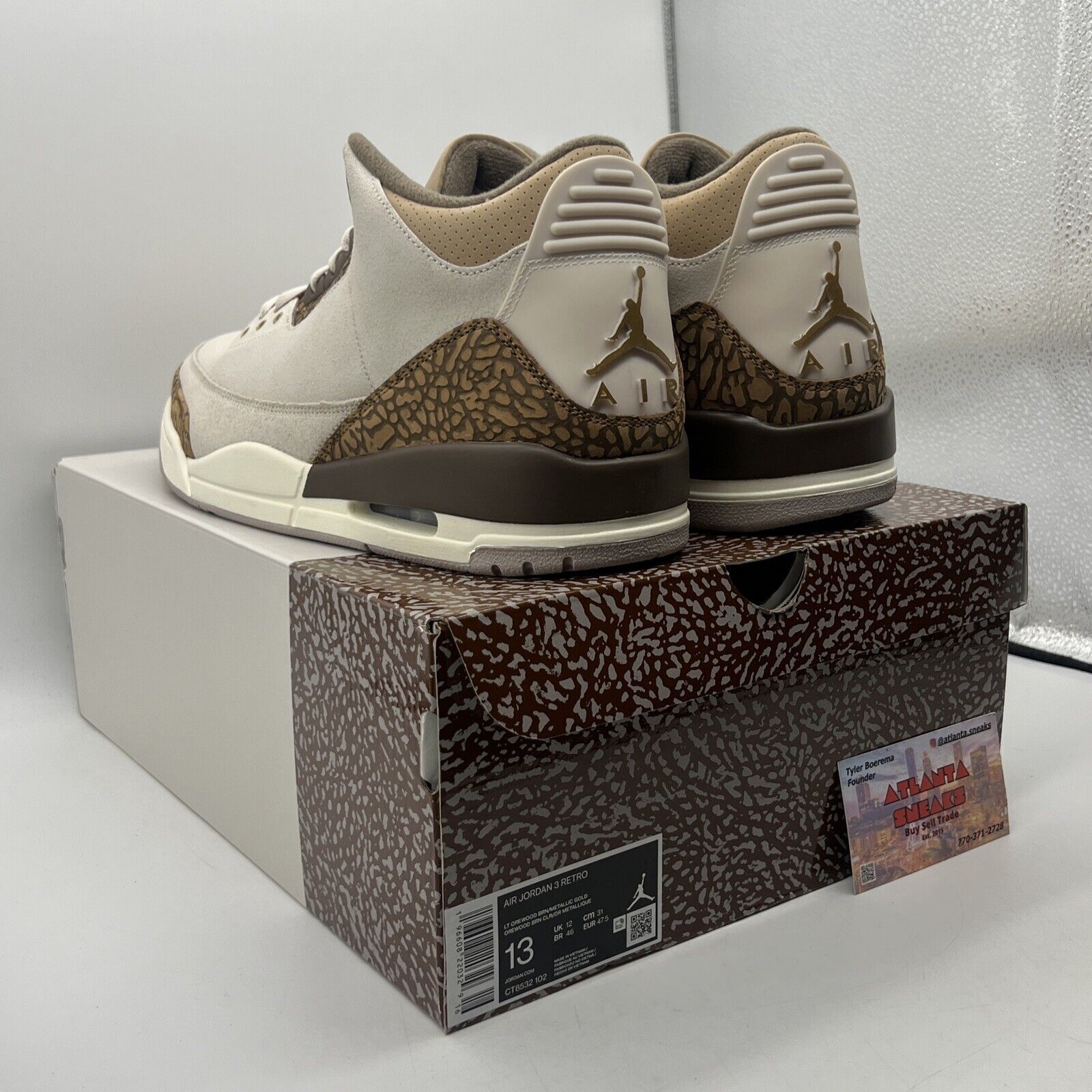 Size 13 - Jordan 3 Retro Low Palomino Brown Suede Leather (CT8532-102)