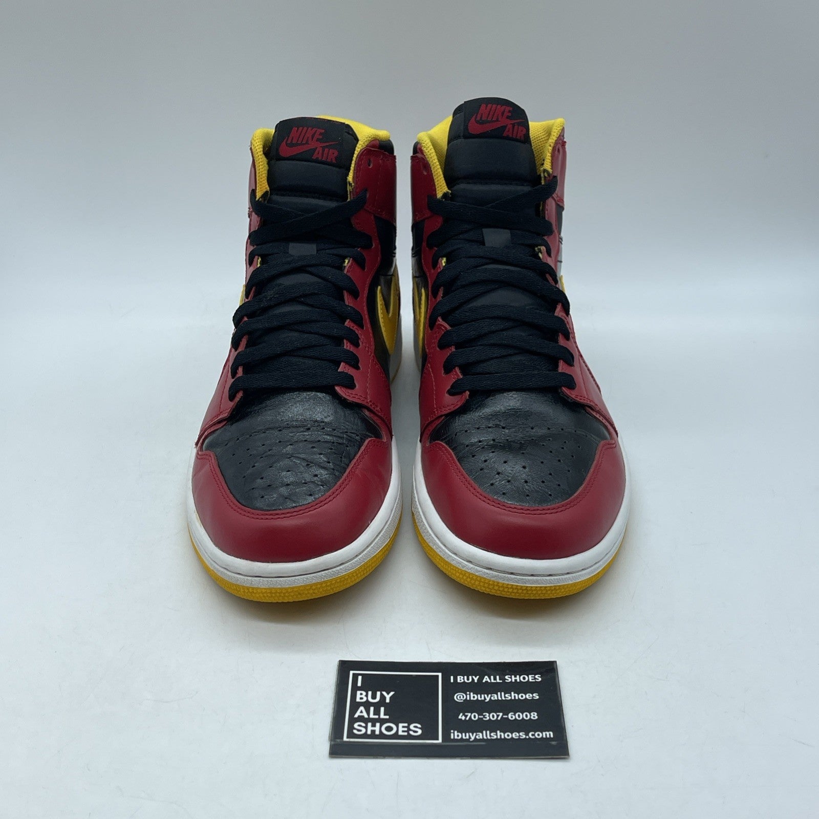 Size 9.5 - Air Jordan 1 Retro OG High Highlight Reel Red Leather (555088-017)