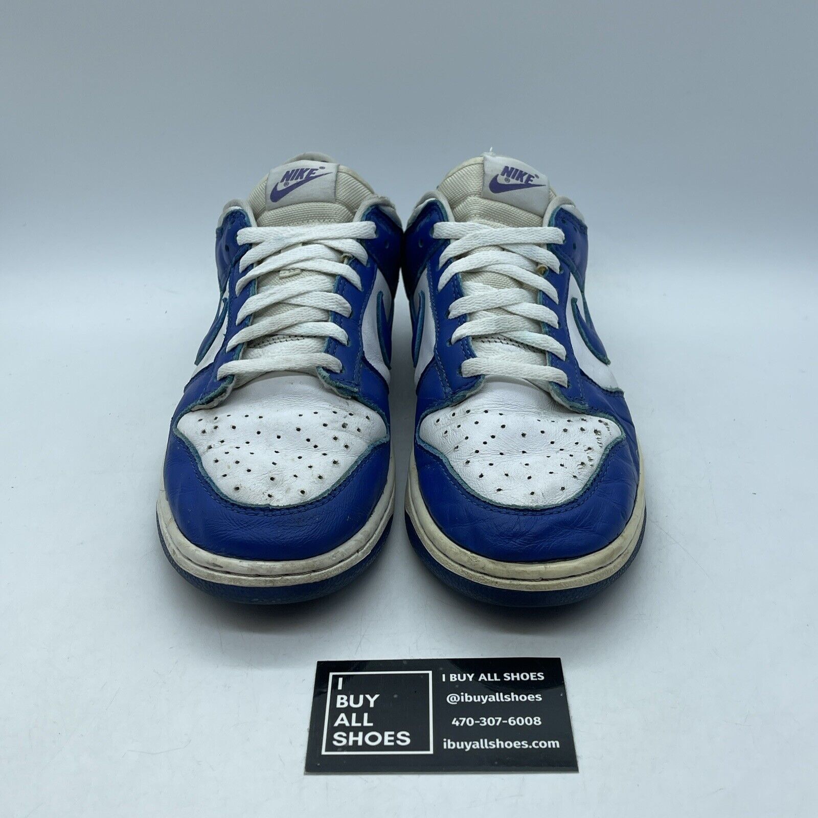 Size 8.5 - Nike Dunk Low Retro SP Kentucky 2020 Blue White Leather (CU1726-100)
