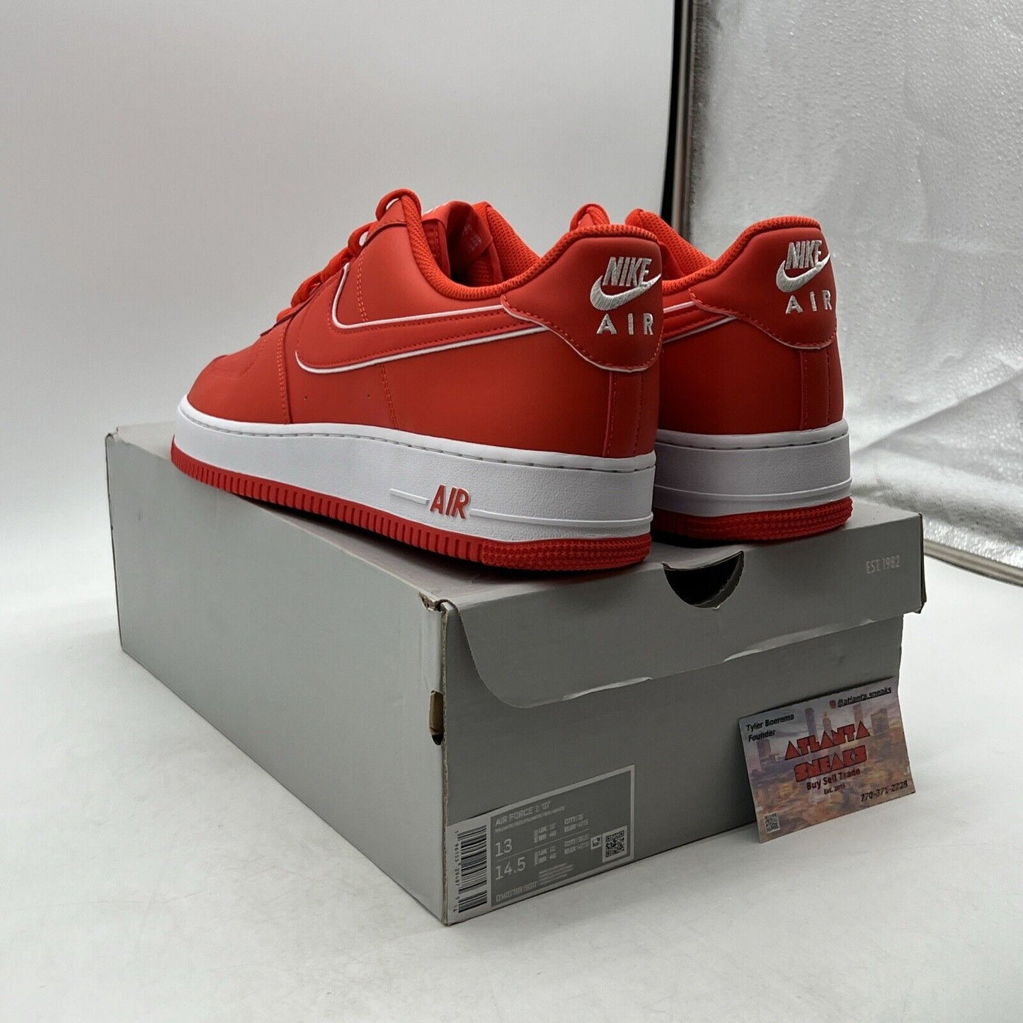 Size 13 - Nike Air Force 1 '07 Picante Red White Leather (DV0788-600)