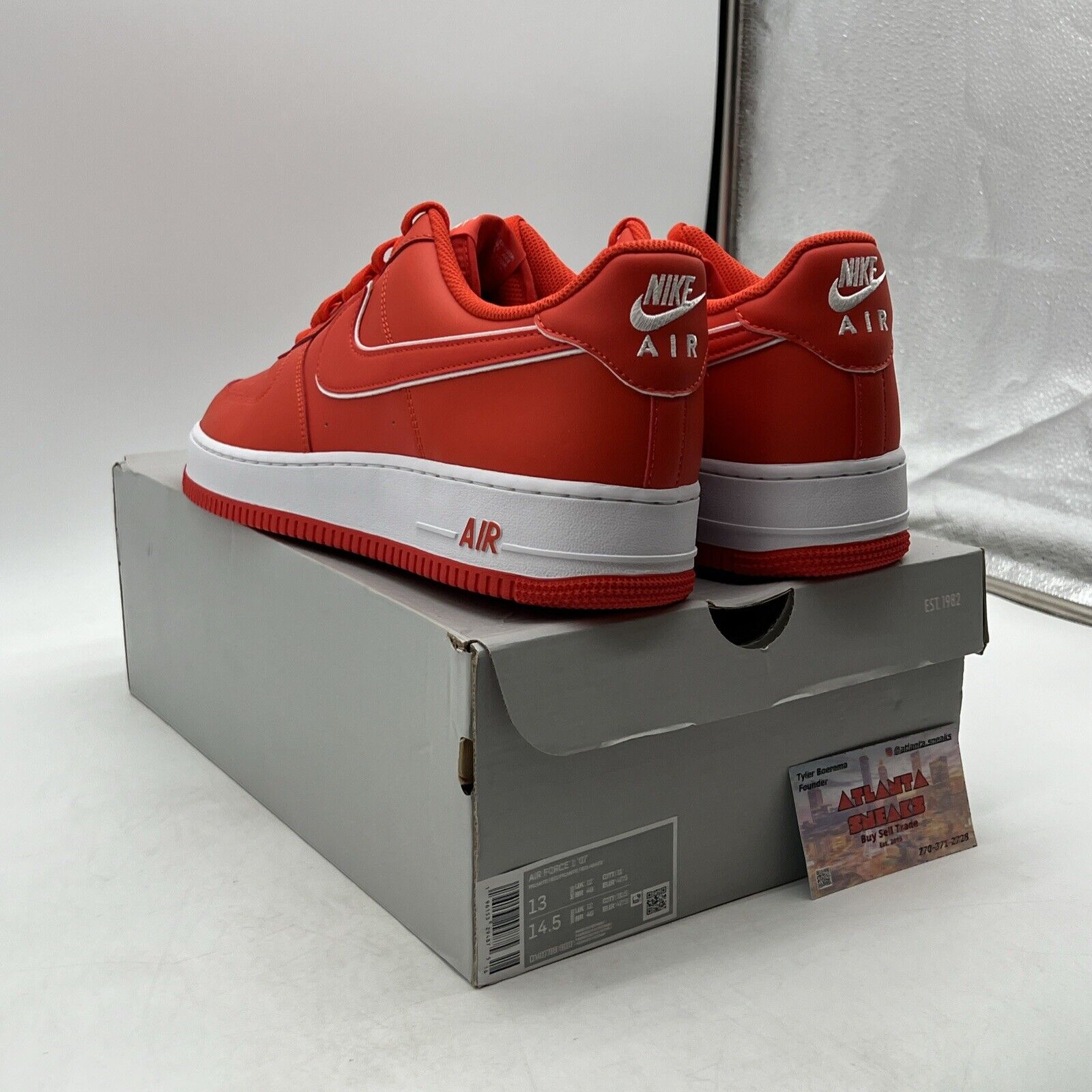 Size 13 - Nike Air Force 1 '07 Picante Red White Leather (DV0788-600)