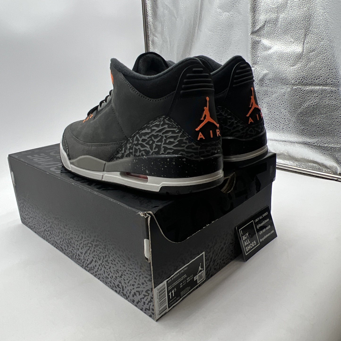 Size 11.5 - Air Jordan 3 Retro 2023 Mid Fear (CT8532-080)
