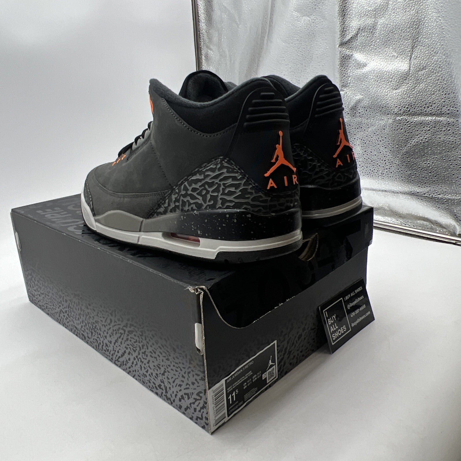 Size 11.5 - Air Jordan 3 Retro 2023 Mid Fear (CT8532-080)