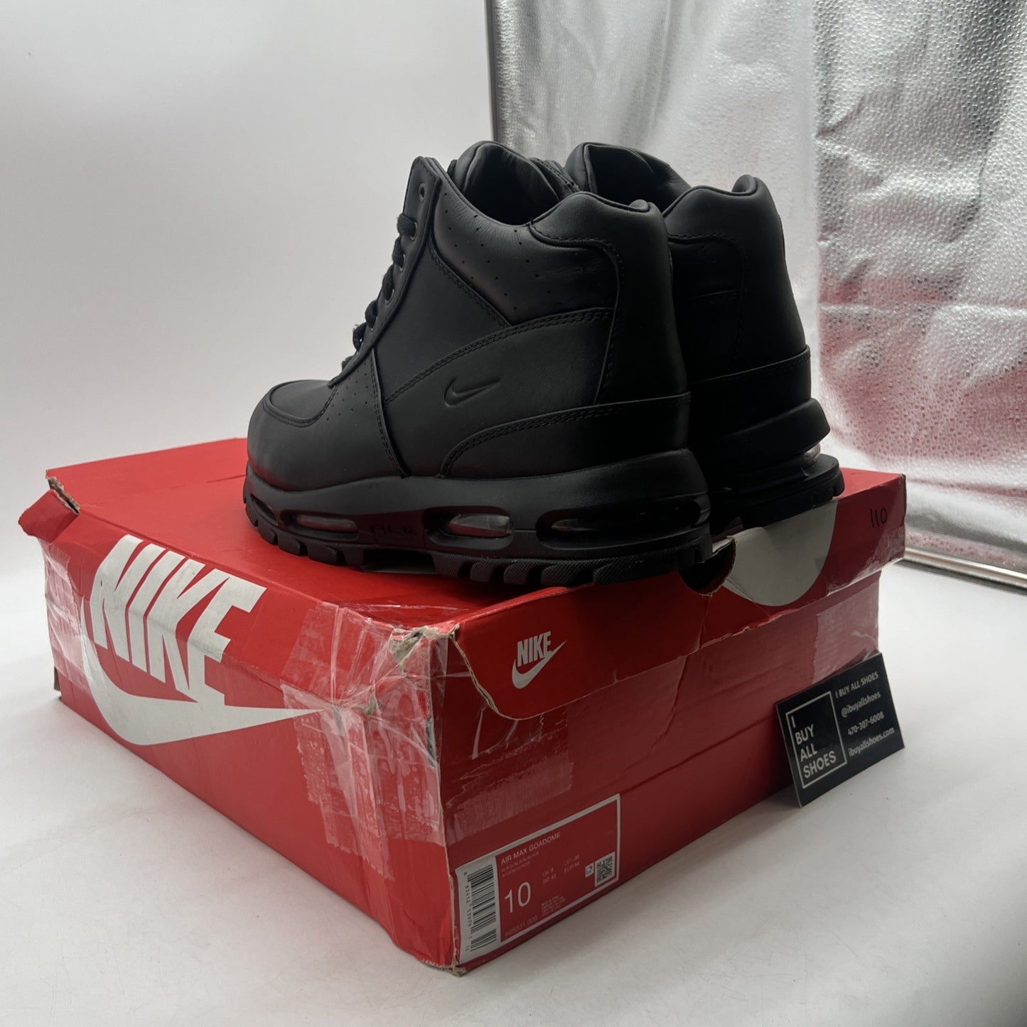 Size 10 - Nike Air Max Goadome ACG Triple Black 2016 (865031-009)