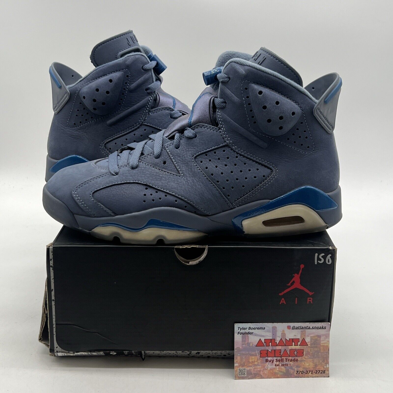 Size 9 - Air Jordan 6 Retro Diffused Blue Suede (384664-400)