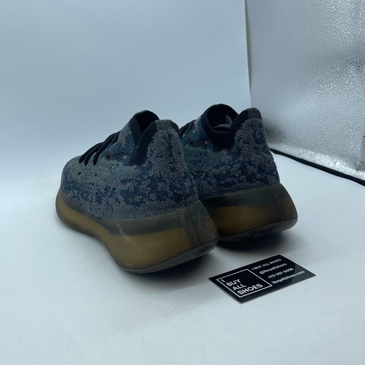 Size 10.5 - adidas Yeezy Boost 380 Covellite Blue Brown Suede (GZ0454)