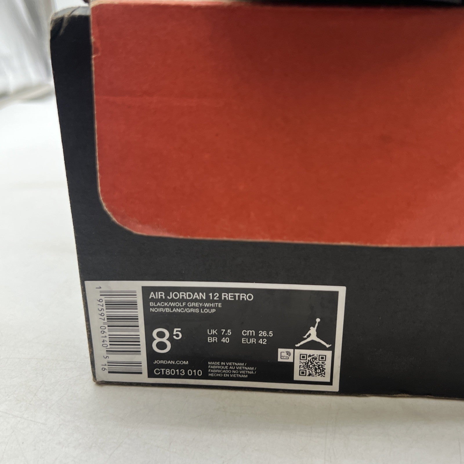 Size 8.5 - Air Jordan 12 Retro Barons (CT8013-010)