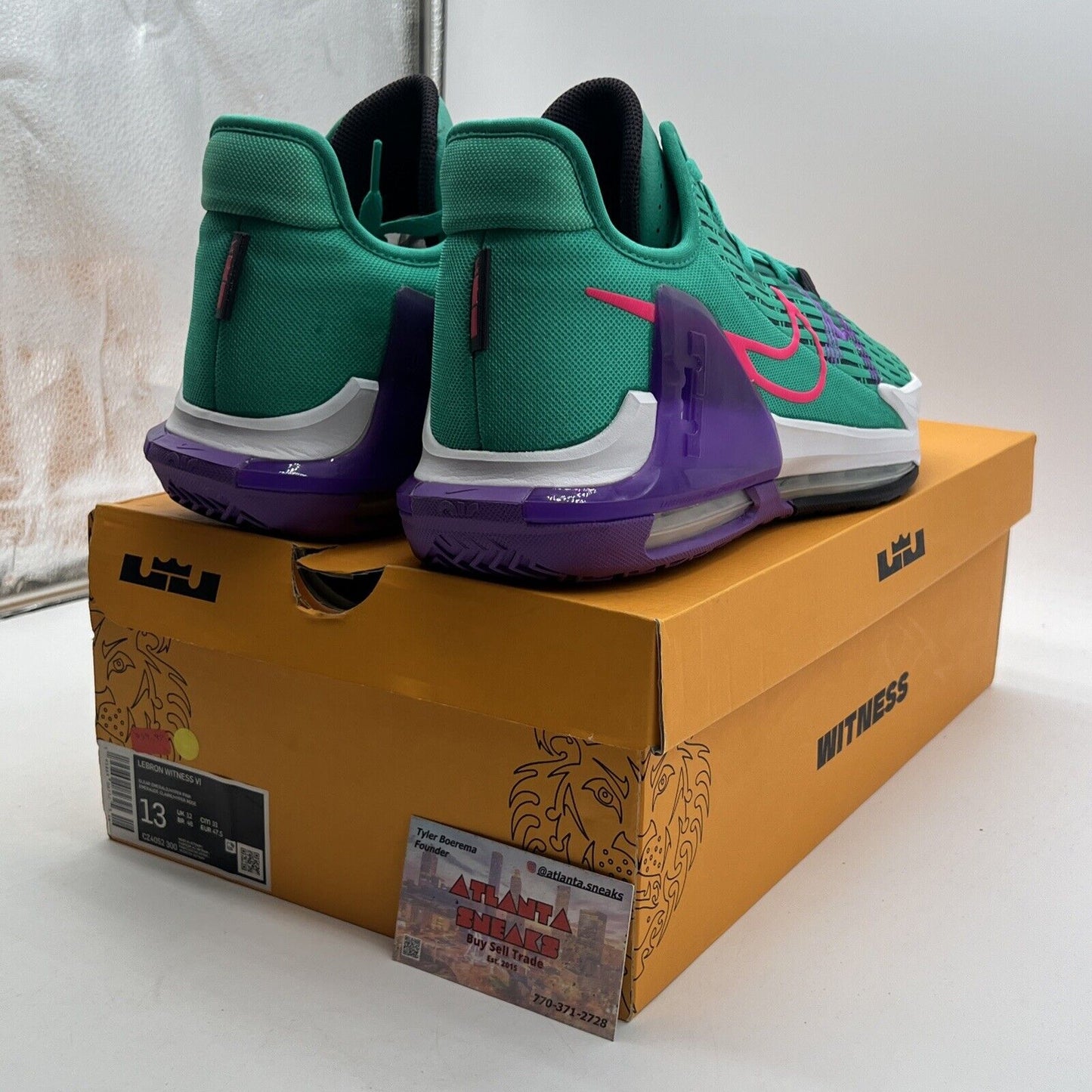 Size 13 - Nike LeBron Witness 6 Emerald Berry (CZ4052-300)