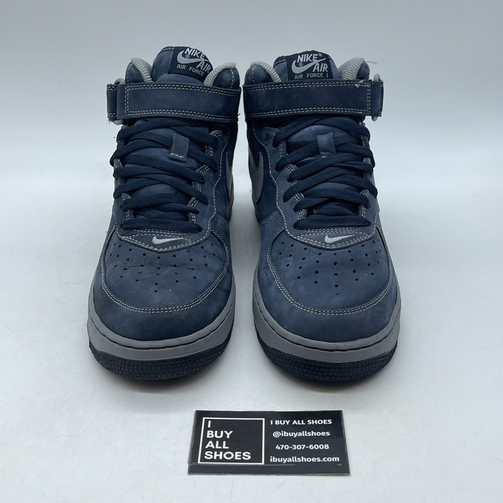 Size 9 - Nike Air Force 1 Mid Blue (306352-401)