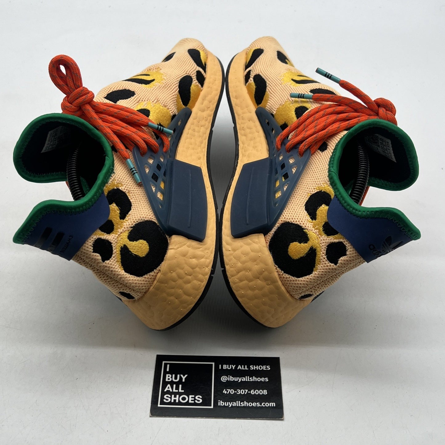 Size 10 - adidas Pharrell x NMD Human Race Animal Print - Pulse Amber (HP3221)