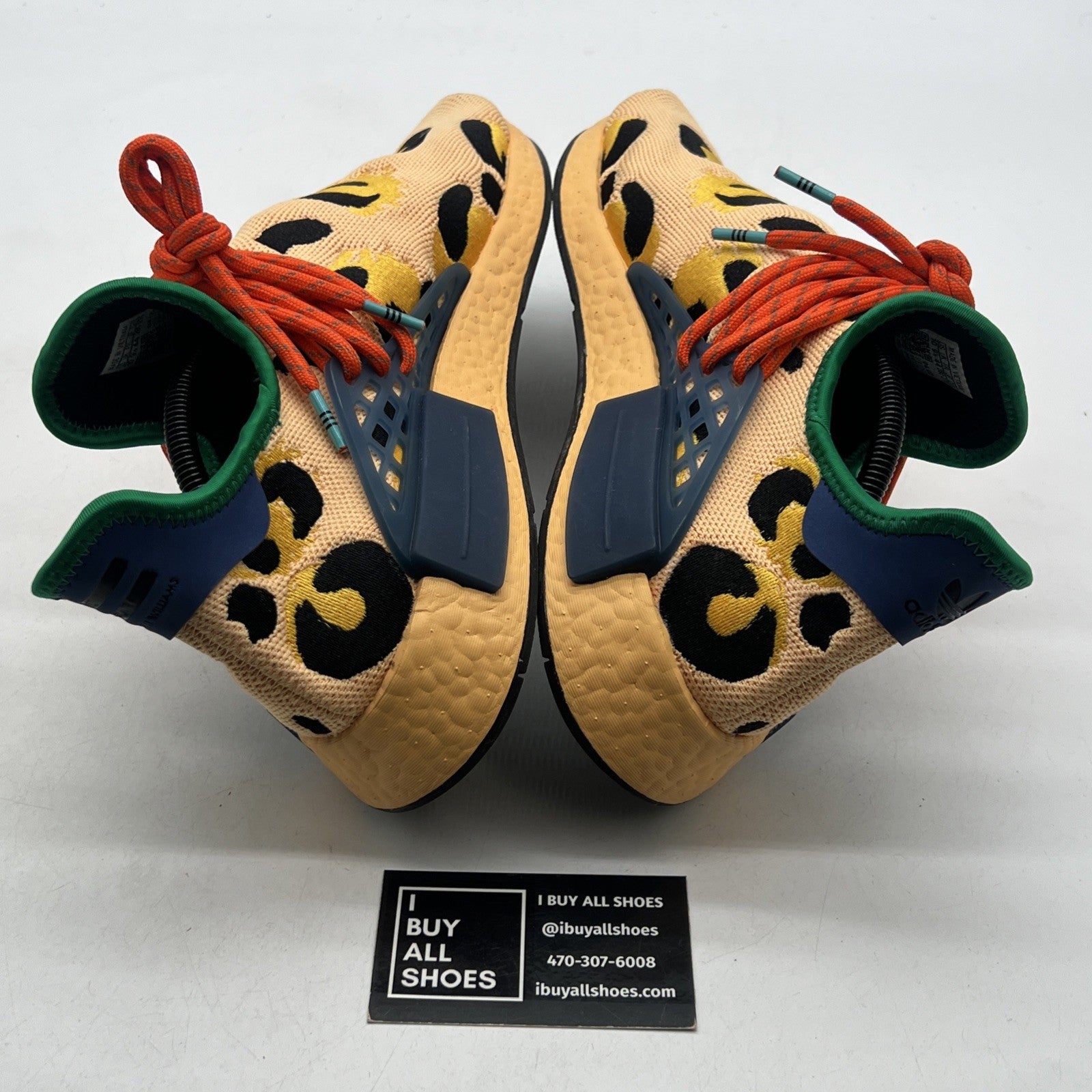 Size 10 - adidas Pharrell x NMD Human Race Animal Print - Pulse Amber (HP3221)