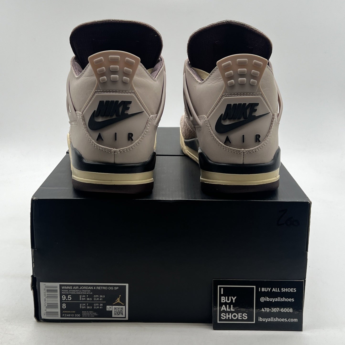 Size 9.5W - A Ma Maniére x Air Jordan 4 Retro While You Were Sleeping FZ4810-200